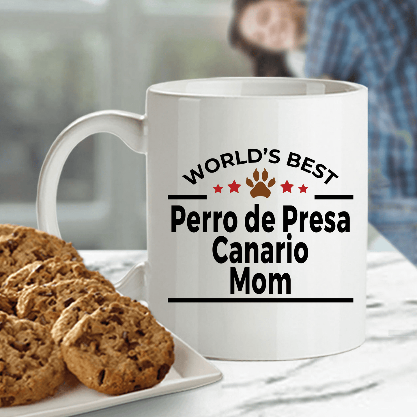 Perro de Presa Canario World's Best Dog Mom Ceramic Coffee Mug