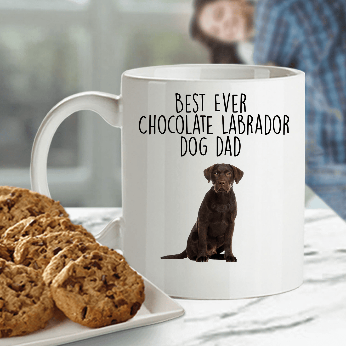 Chocolate Labrador Retriever Best Dad Coffee Mug