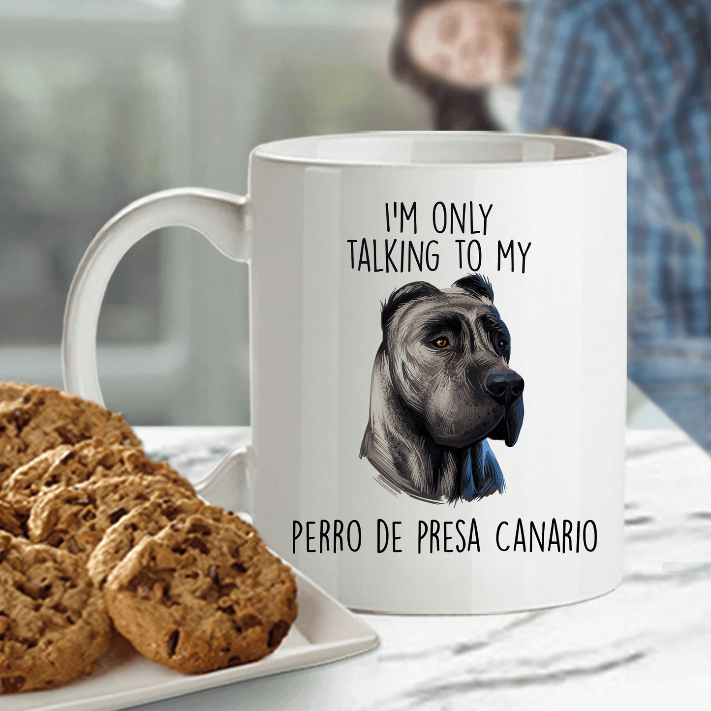 Perro de Presa Canario Funny Ceramic Coffee Mug I'm Only Talking to my Dog