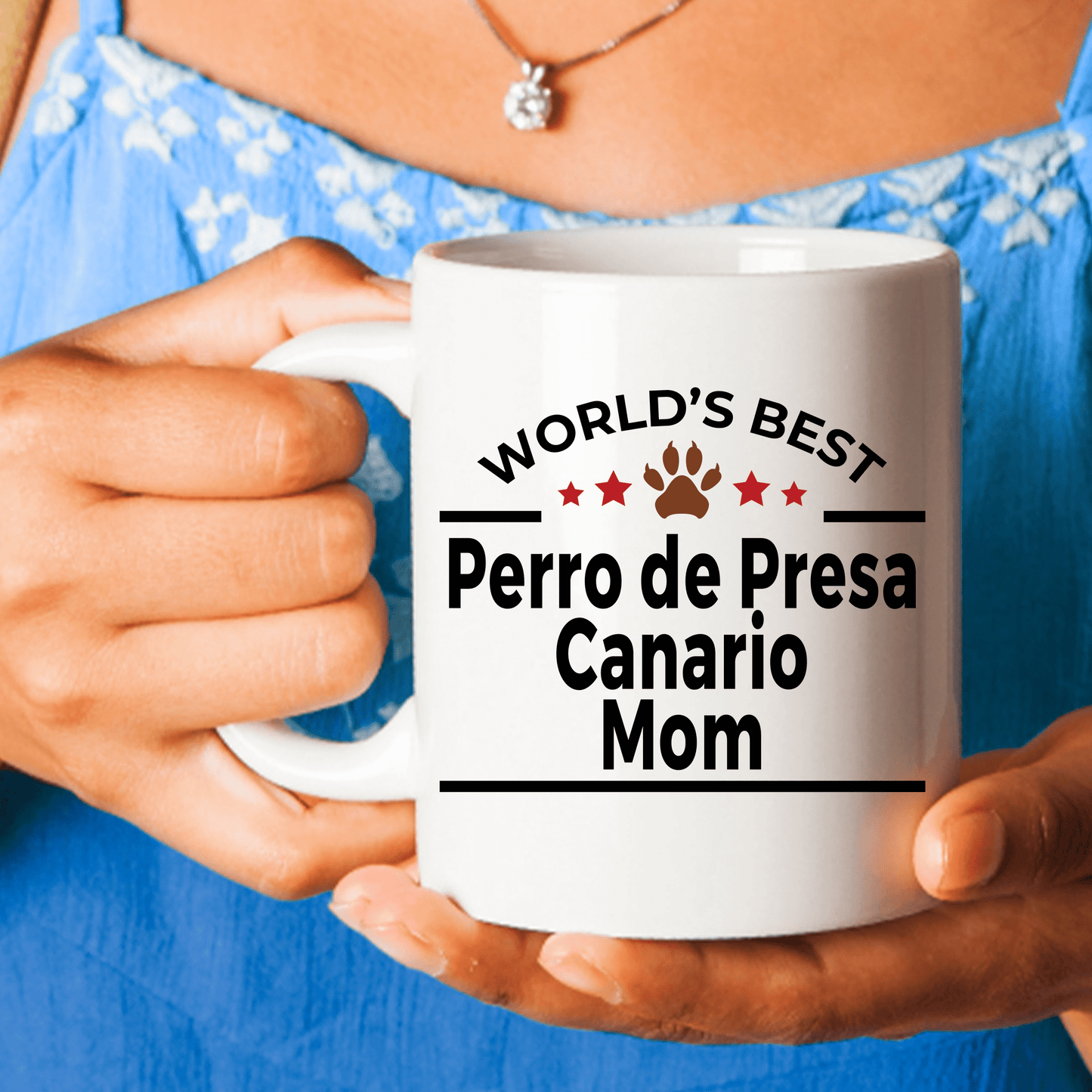 Perro de Presa Canario World's Best Dog Mom Ceramic Coffee Mug