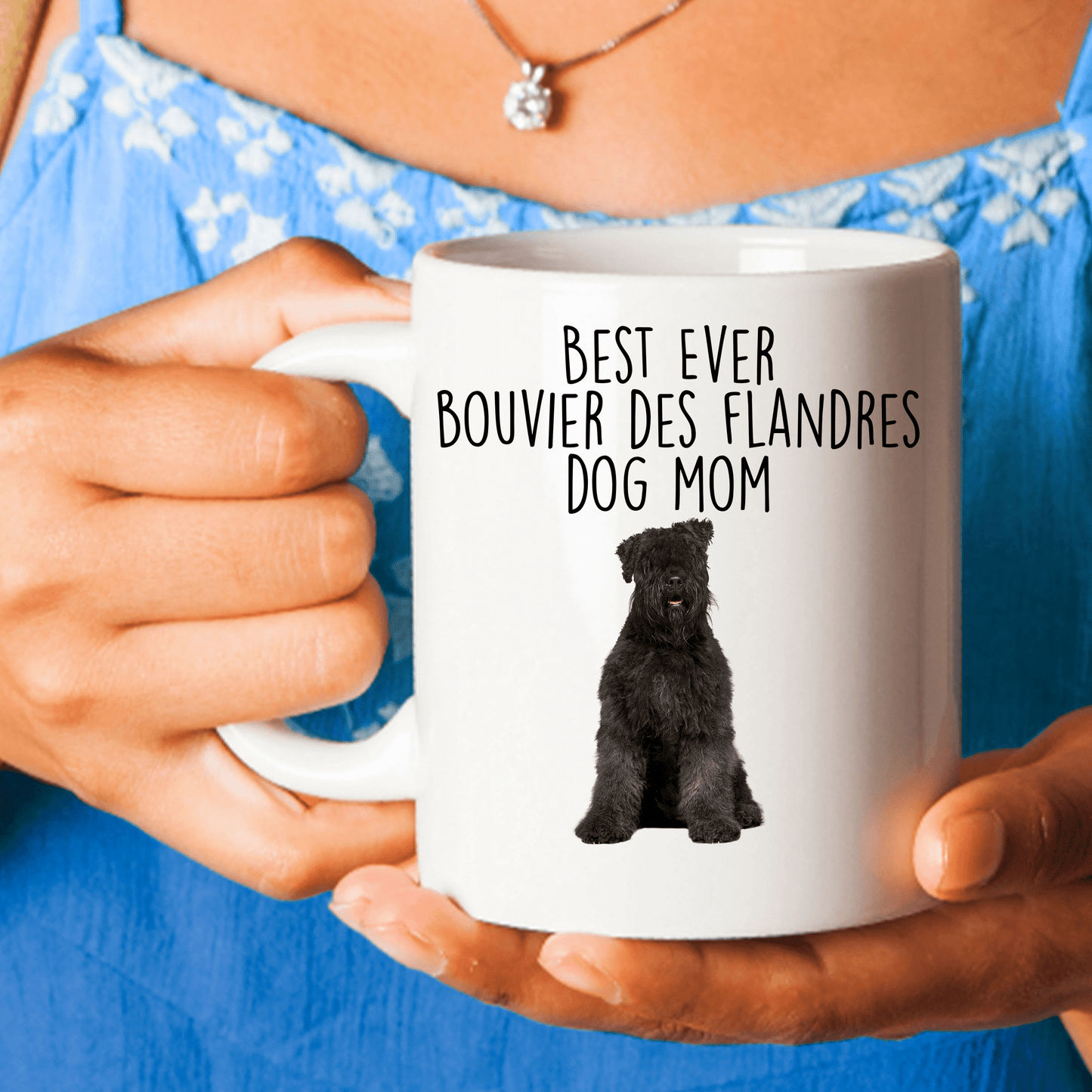 Best Ever Bouvier des Flandres Dog Mom Ceramic Coffee Mug