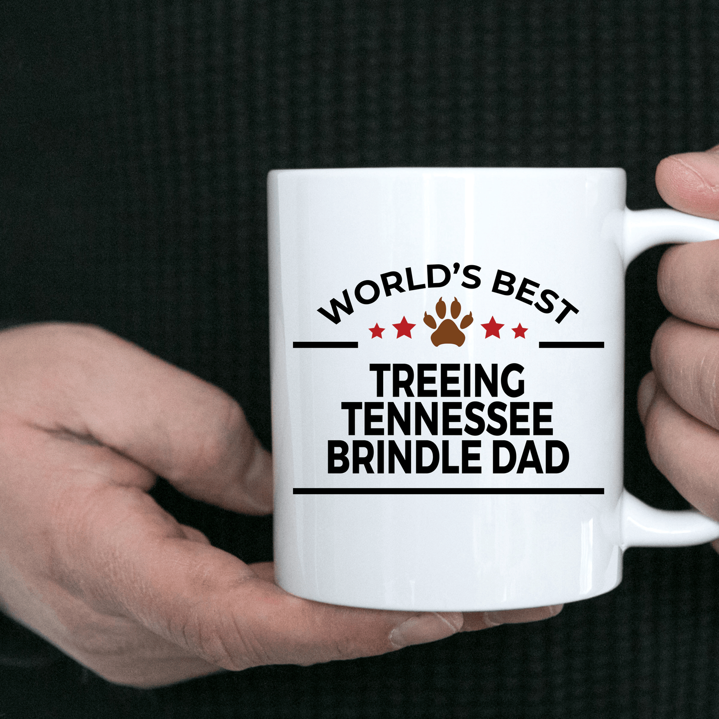 Treeing Tennessee Brindle World's Best Dog Dad Ceramic Coffee Mug