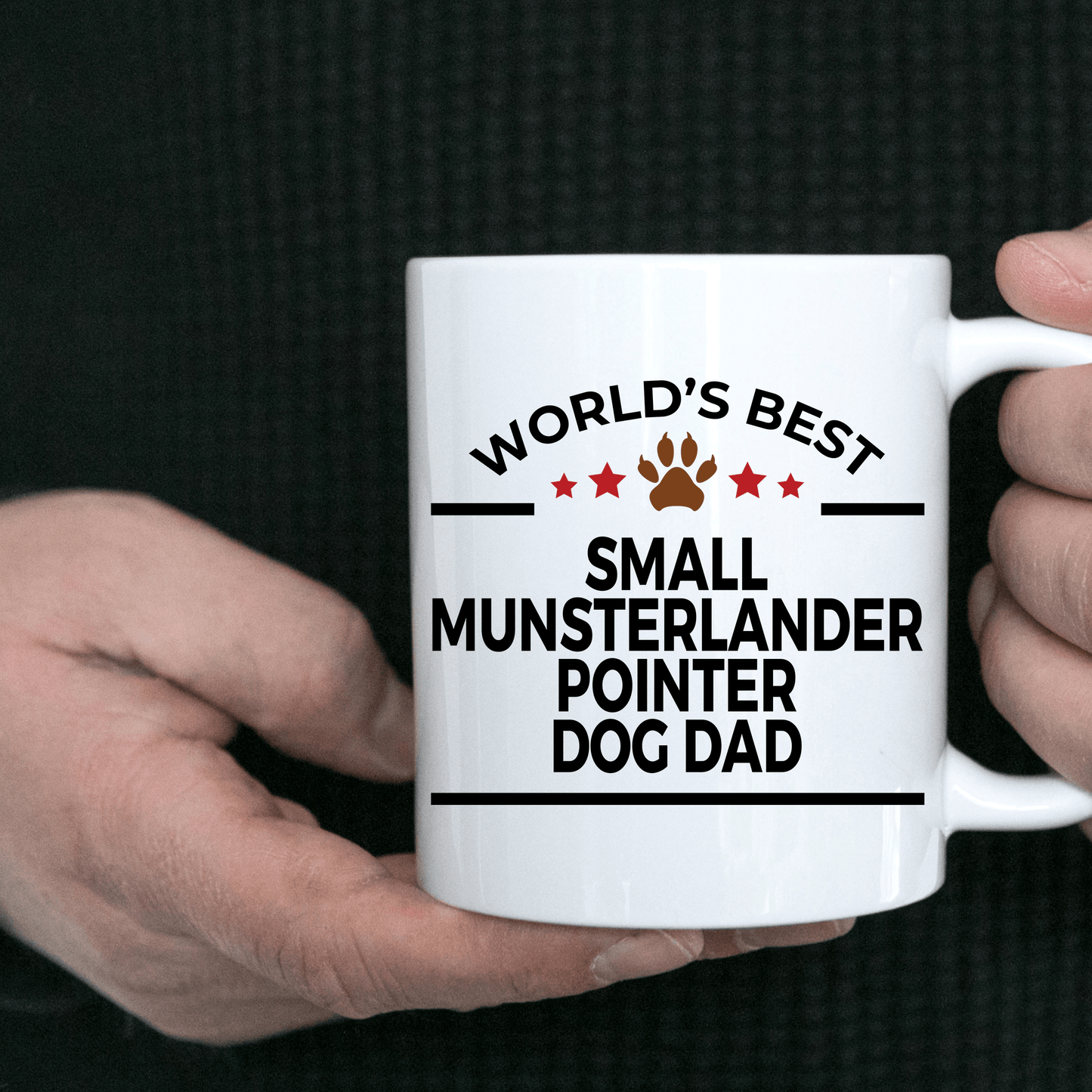 Small Musterlander Pointer World's Best Dog Dad Ceramic Coffee Mug