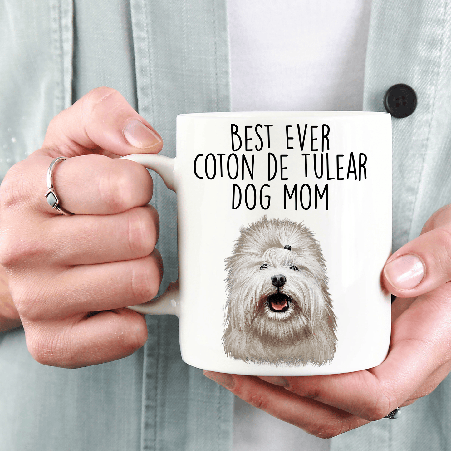 Best Ever Coton de Tulear Dog Mom Ceramic Coffee Mug