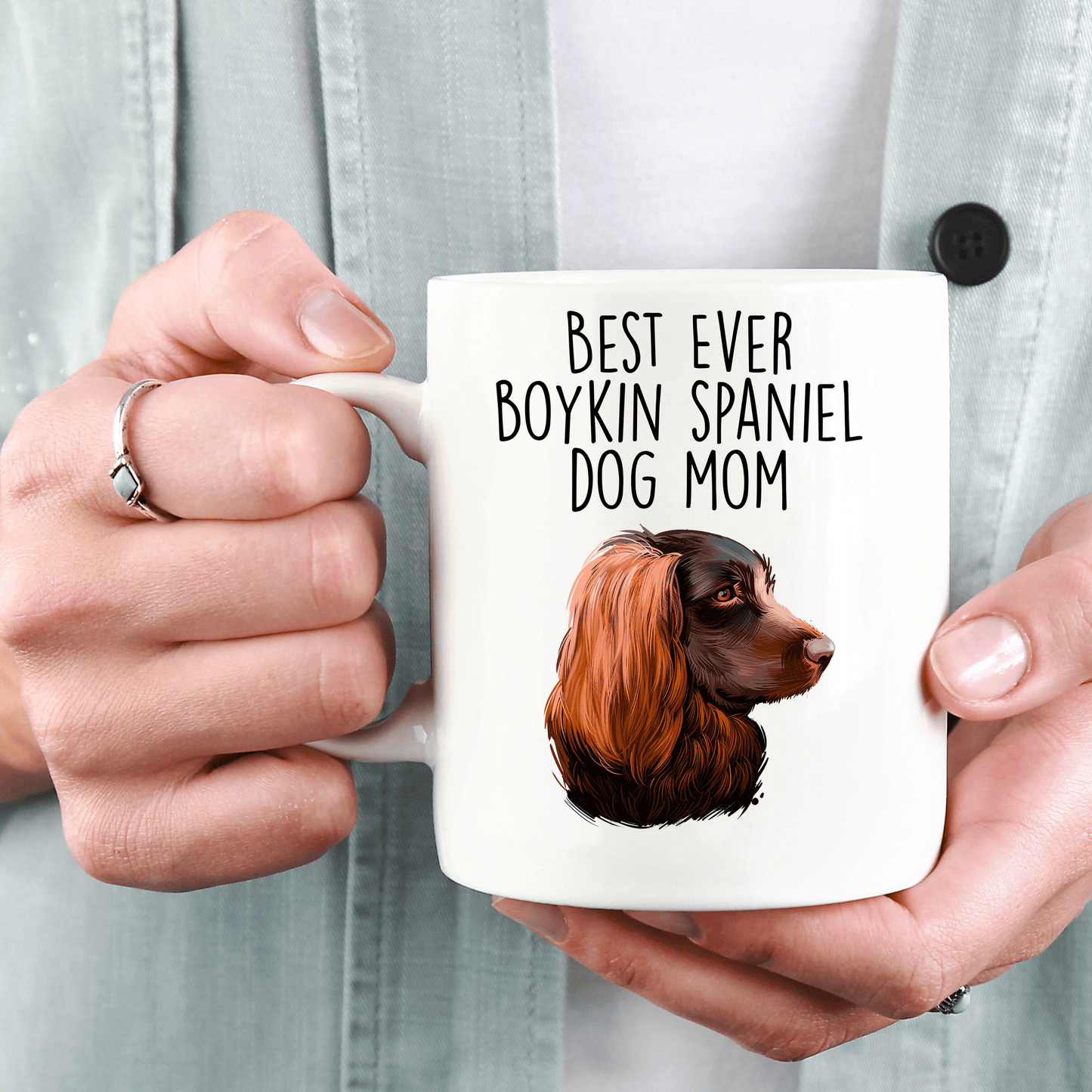 Best Ever Boykin Spaniel Dog Mom Ceramic Coffee Mug