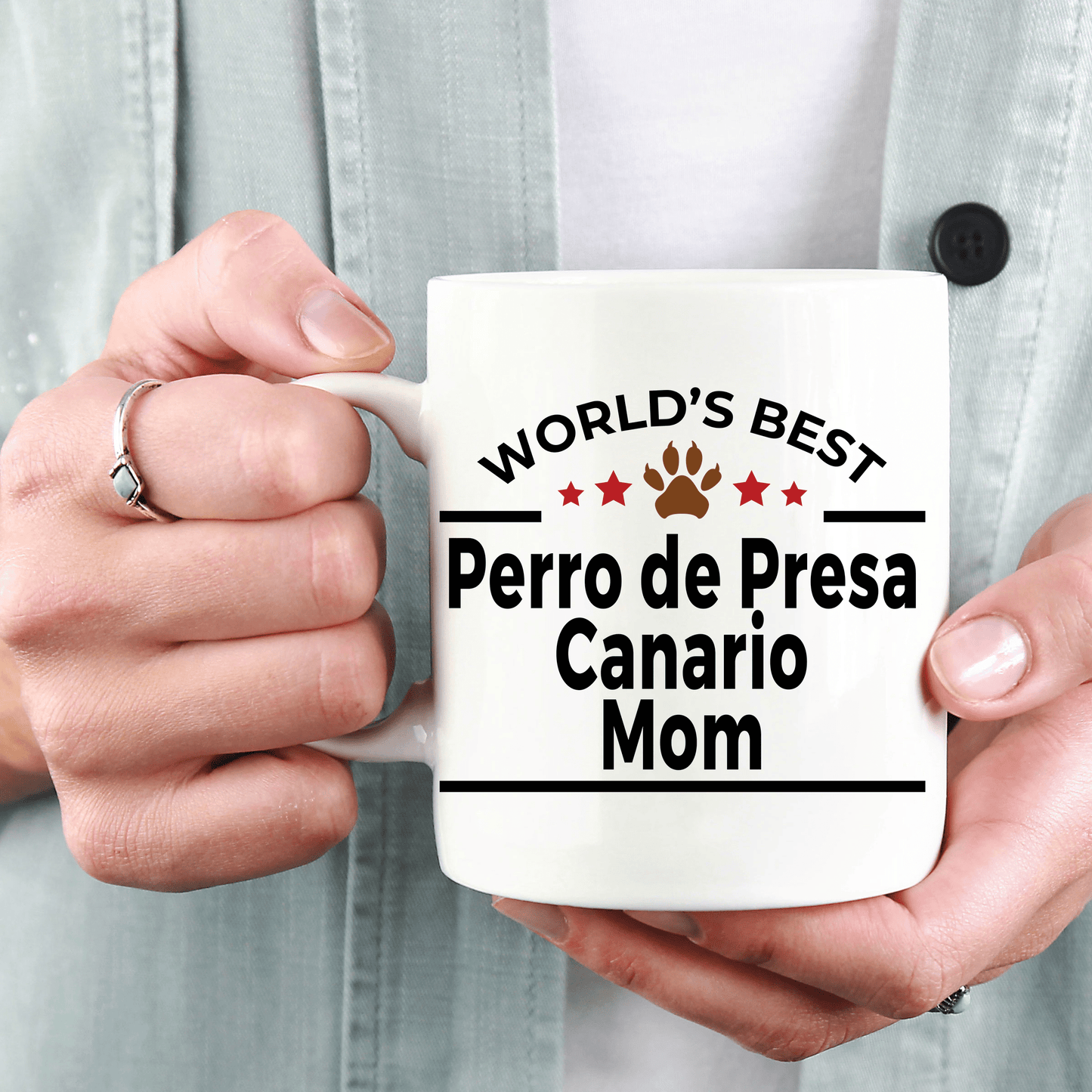 Perro de Presa Canario World's Best Dog Mom Ceramic Coffee Mug