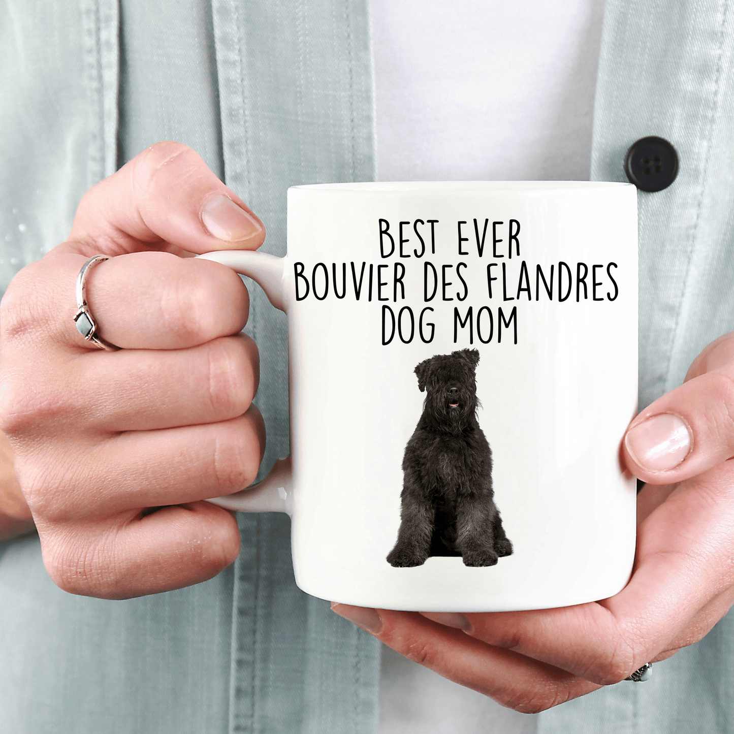 Best Ever Bouvier des Flandres Dog Mom Ceramic Coffee Mug