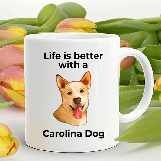 Carolina Yellow Dog Coffee Mug - Life is Better with a Carolina Dog