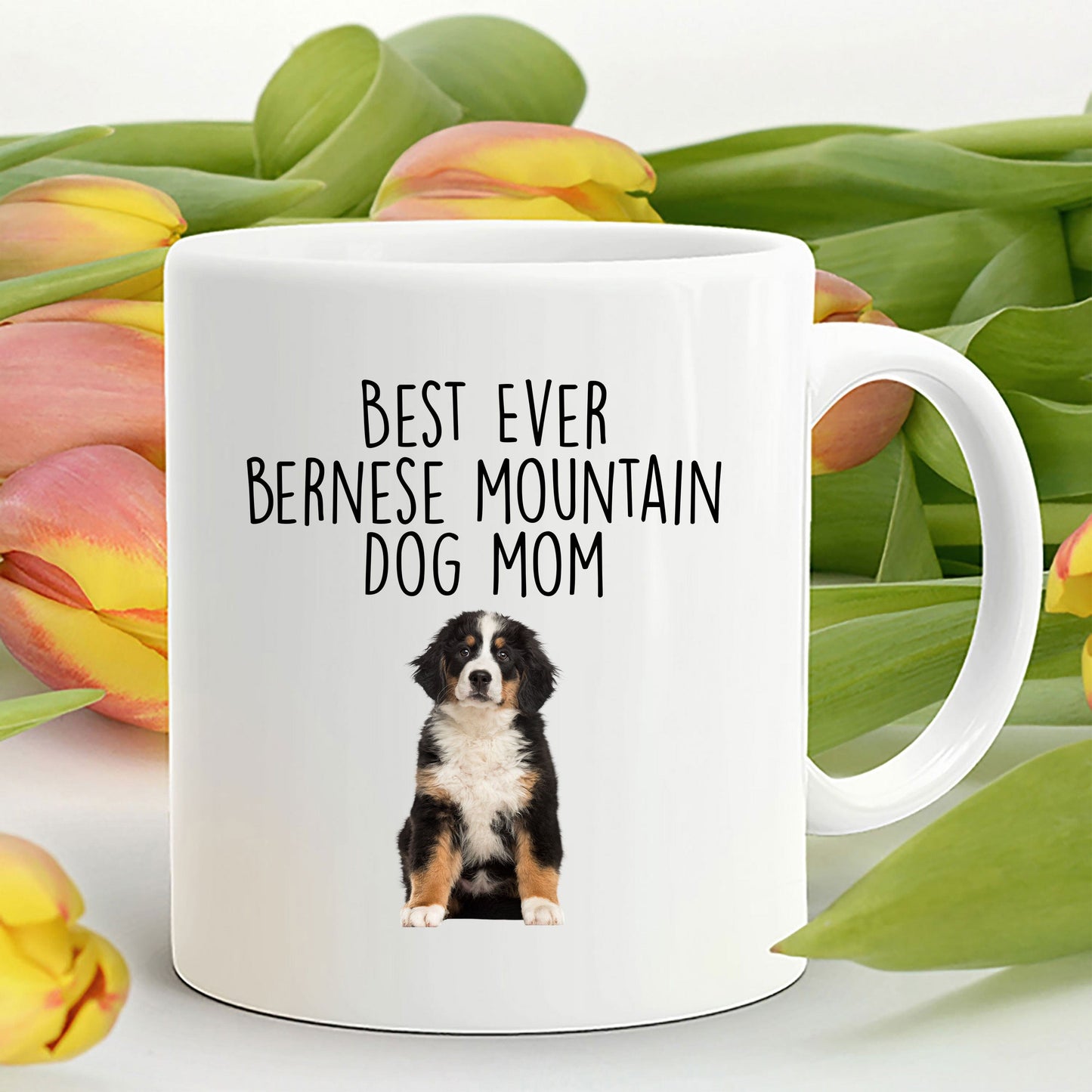 Best Ever Bernese Mountain Dog Mom Custom Ceramic Coffee Mug