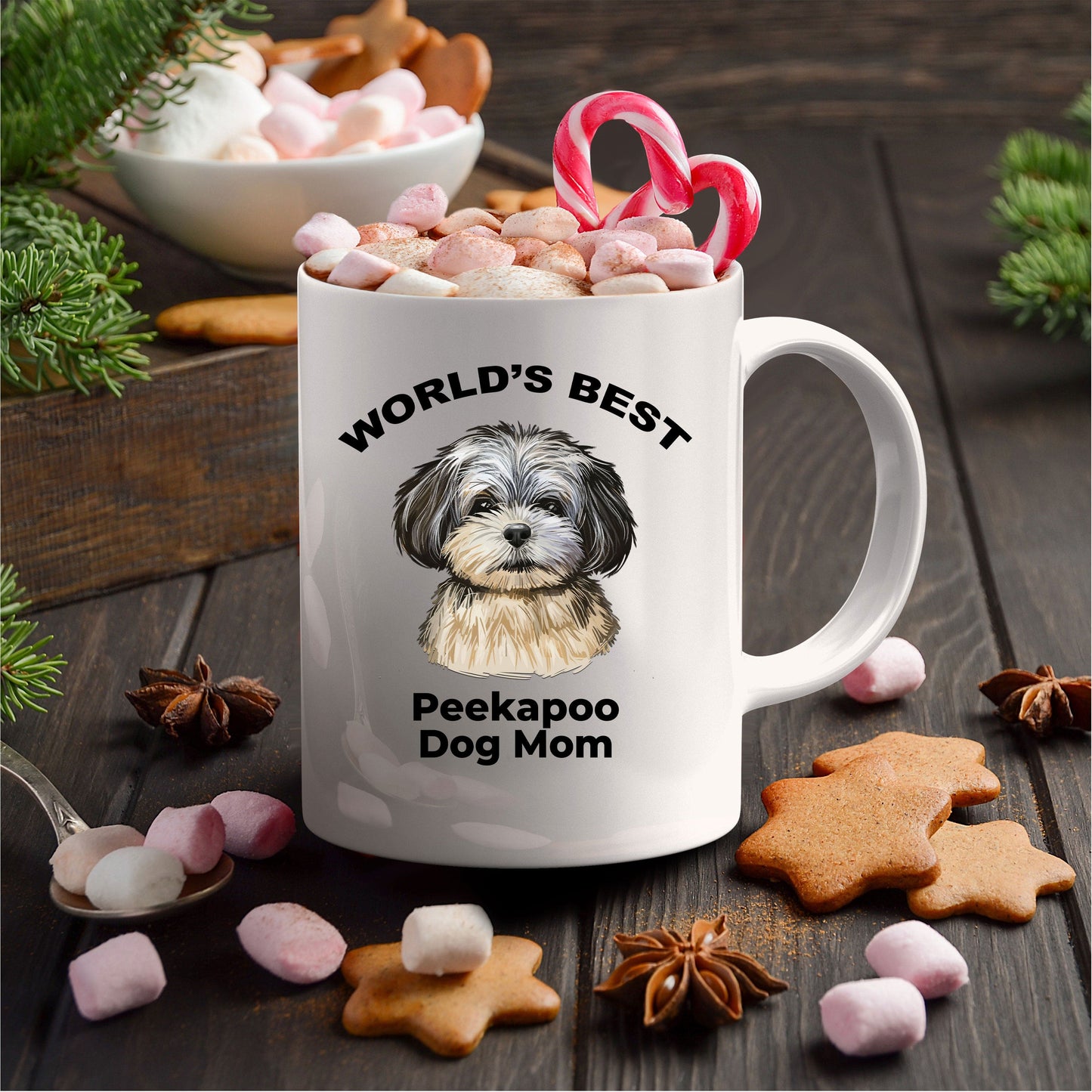 Peekapoo Best Dog Mom Coffee Mug