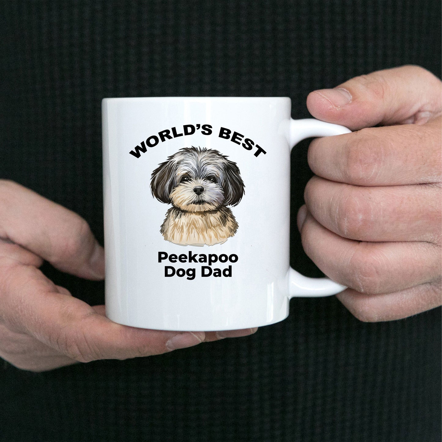 Peekapoo Best Dog Dad Coffee Mug