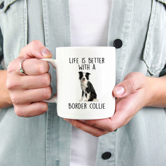 Border Collie Dog Ceramic Coffee Mug - Life is Better