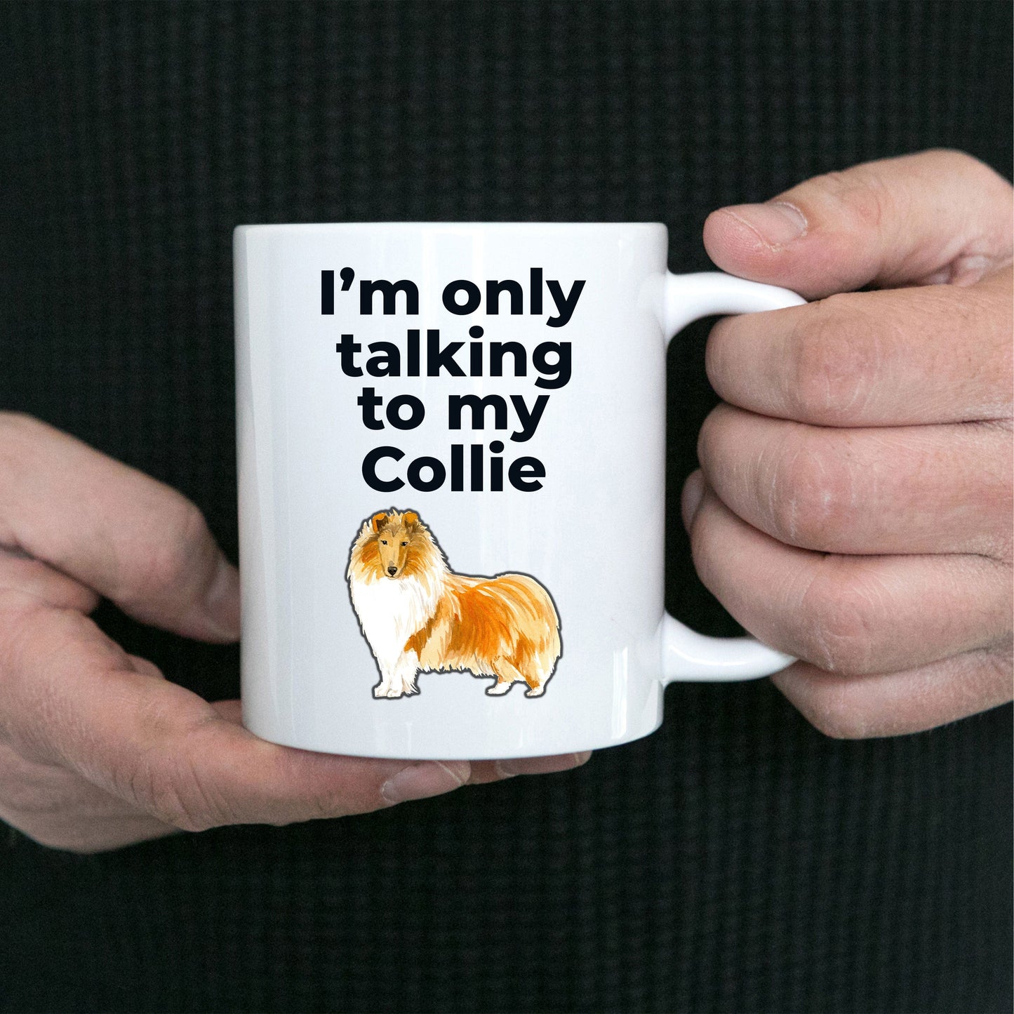 Collie Dog Coffee Mug - I'm Only talking to my Collie