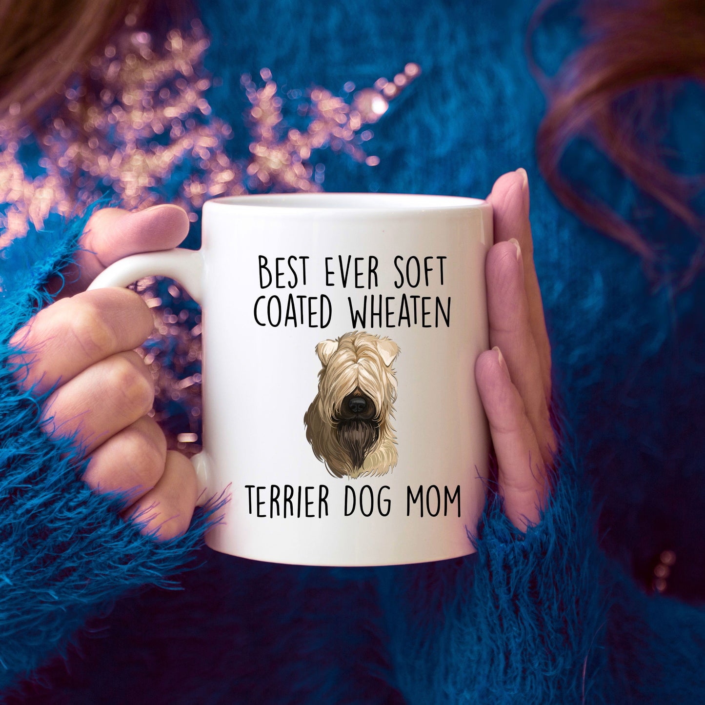 Best Ever Soft Coated Wheaten Terrier Dog Mom Ceramic Coffee Mug