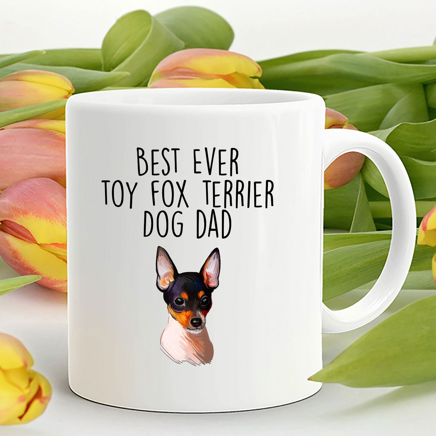 Toy Fox Terrier Dog Dad Coffee Mug