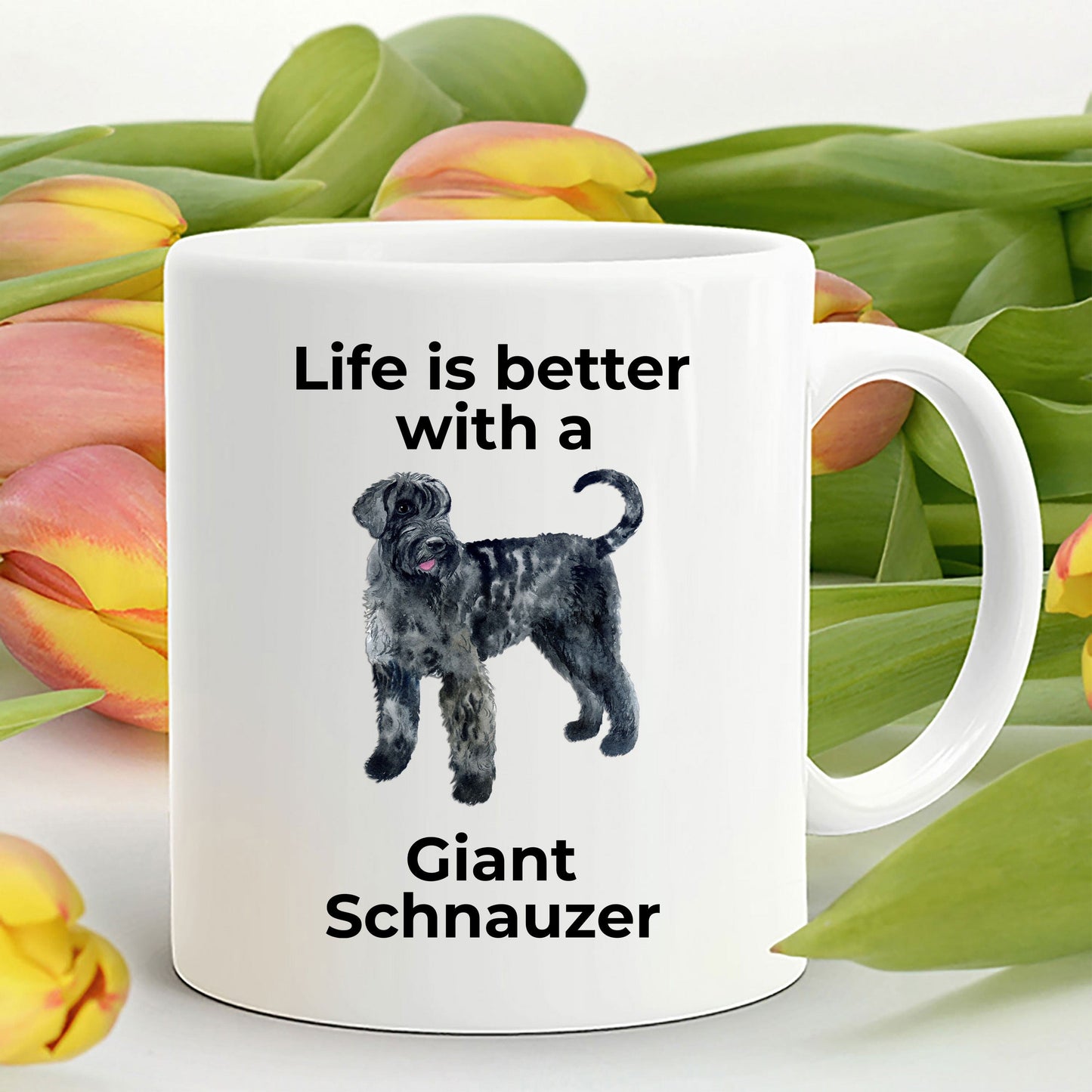 Giant Schnauzer Dog Coffee Mug - Life is Better