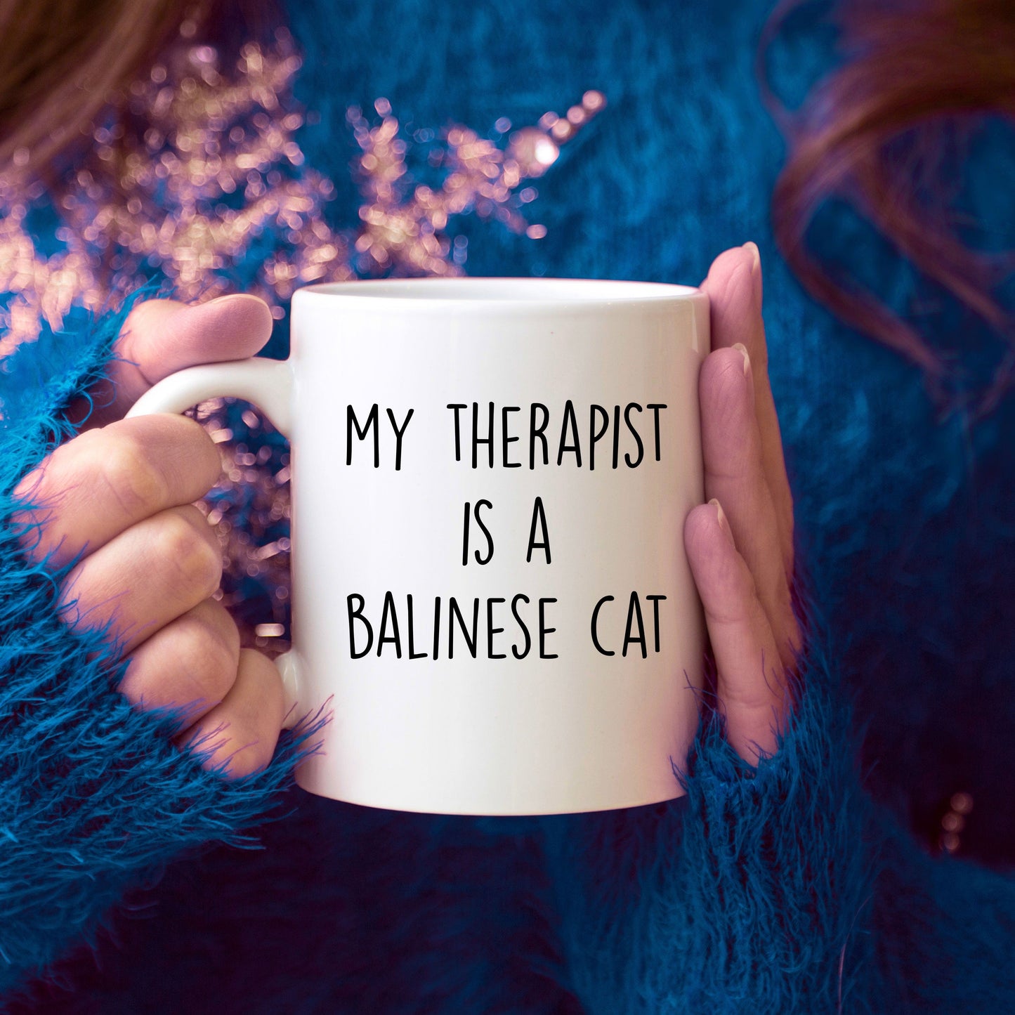 Balinese Cat Coffee Mug - My Therapist is a Balinese Cat