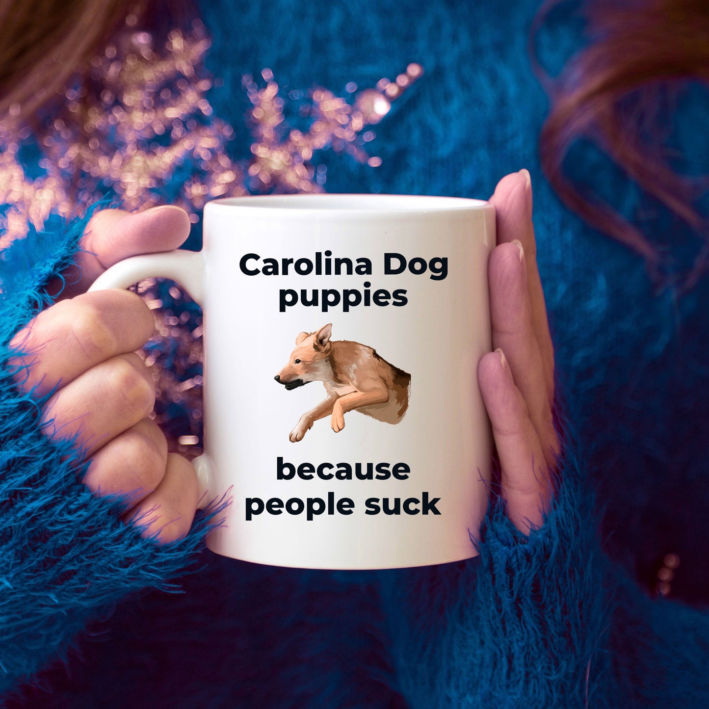 Carolina Dog Coffee Mug - Carolina Puppies because people sick