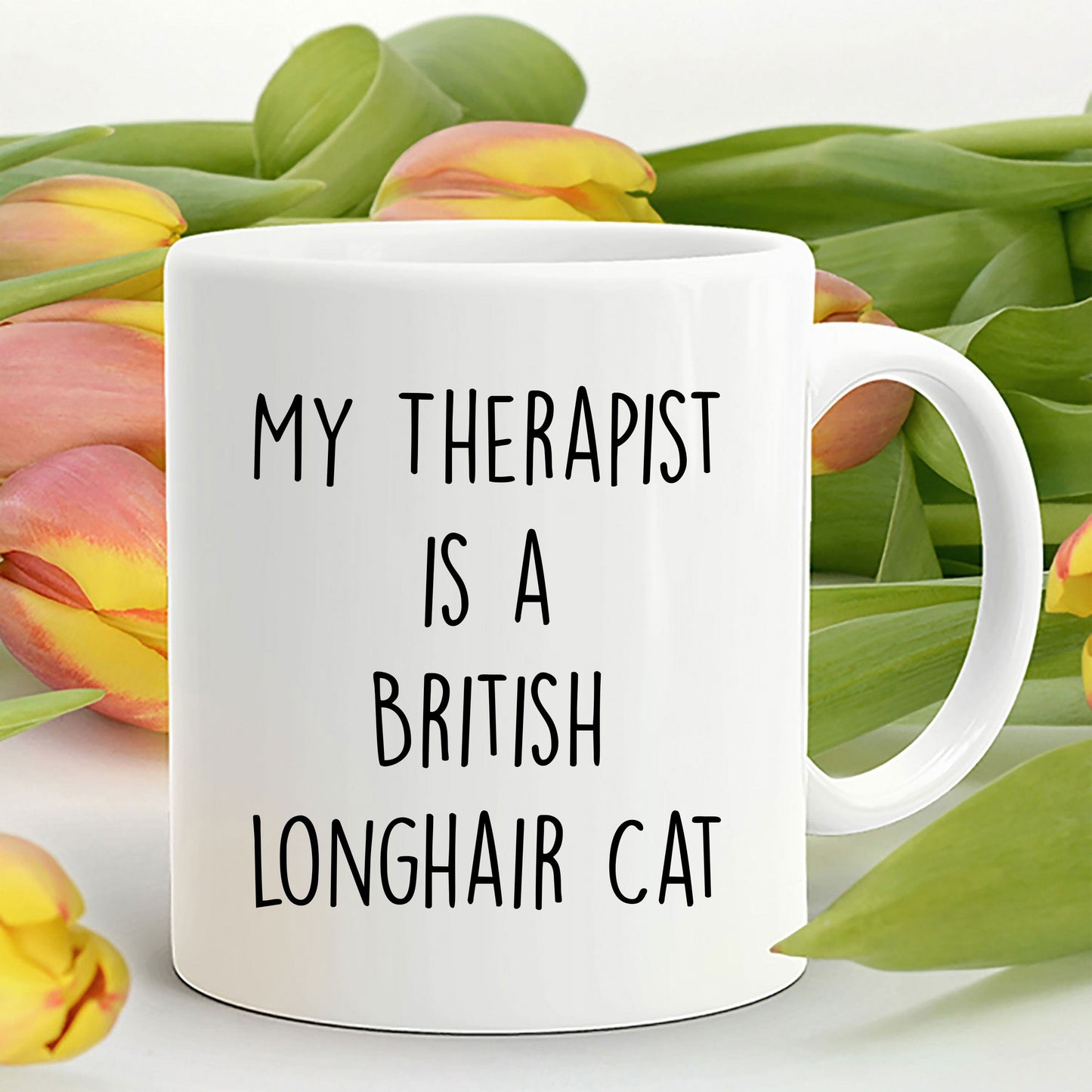 British Longhair Cat Ceramic Coffee Mug