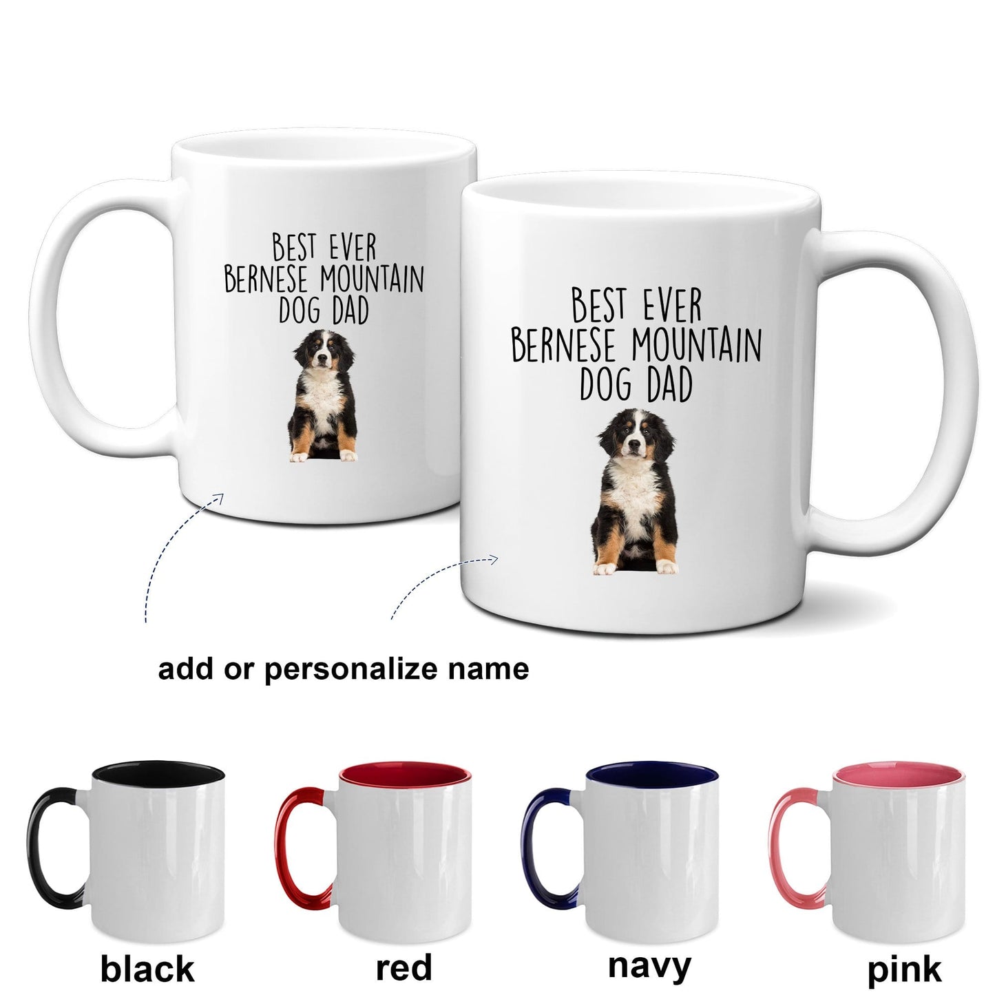 Best Ever Bernese Mountain Dog Dad Coffee Mug