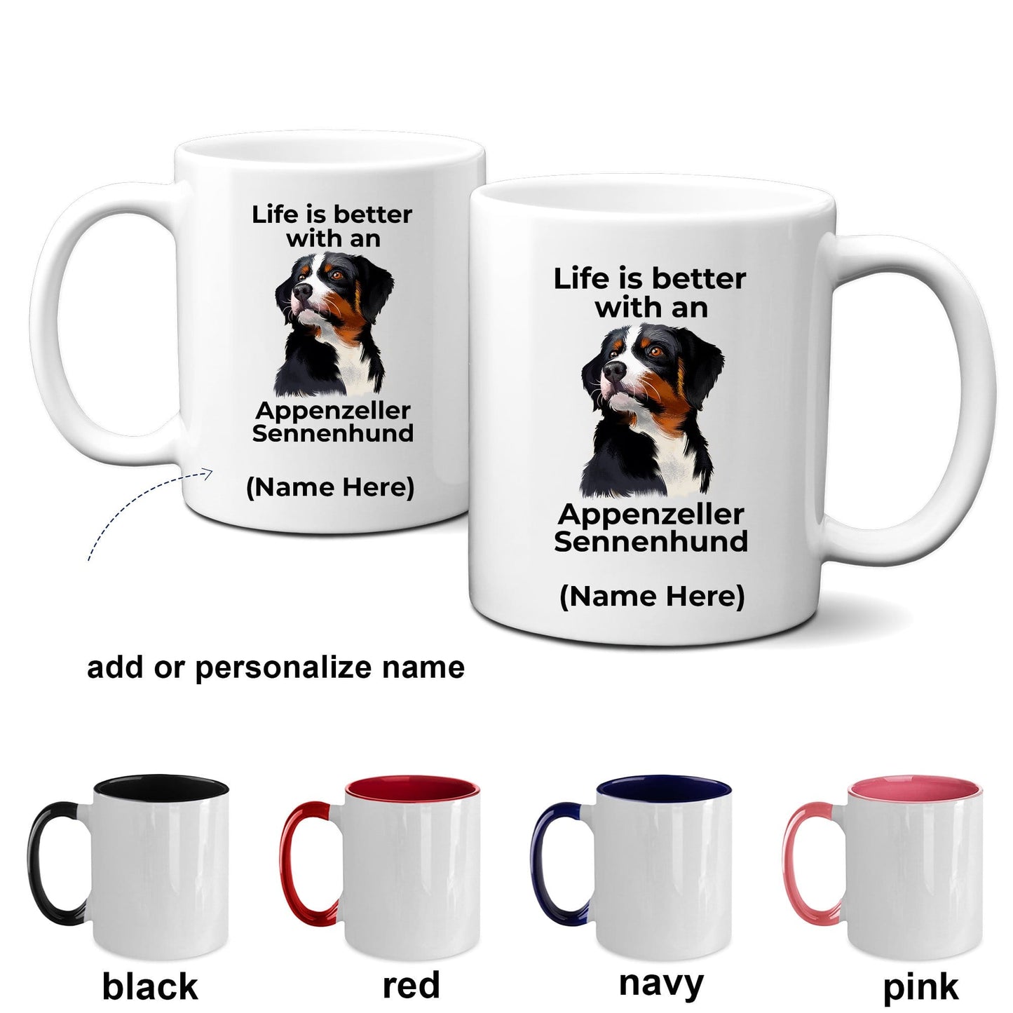 Appenzeller Sennenhund Dog Coffee Mug - Life is Better