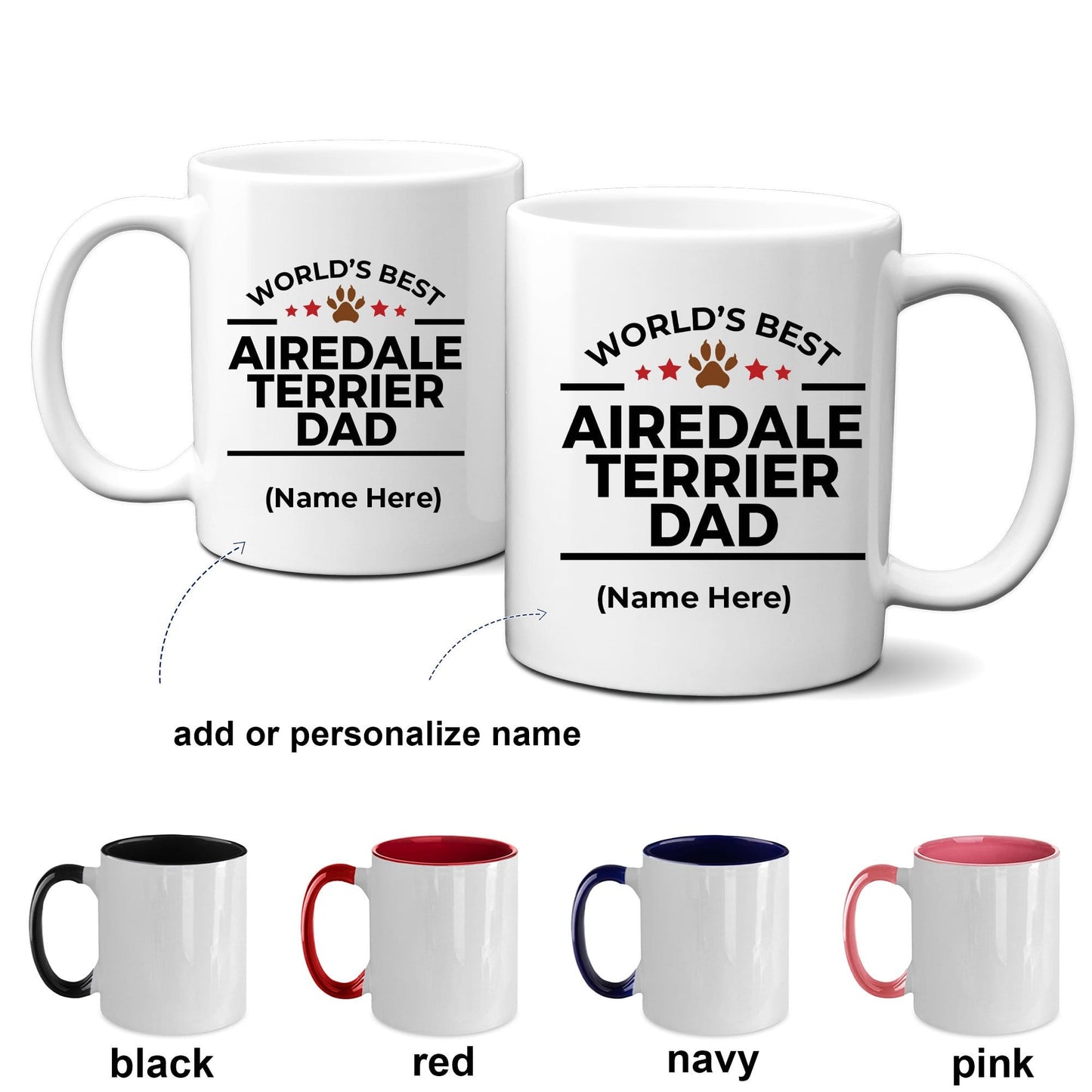 Airedale Terrier Dog Dad Coffee Mug