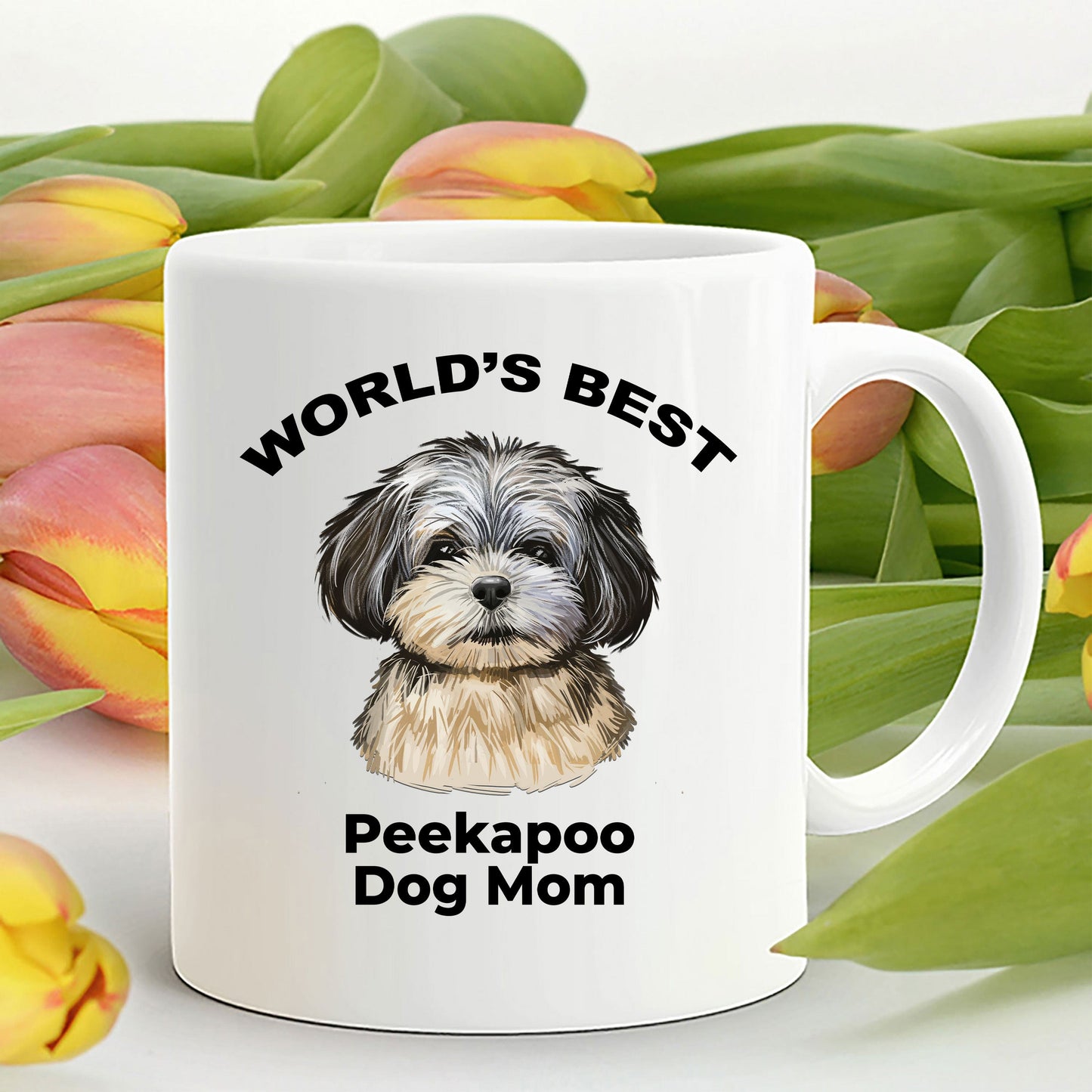 Peekapoo Best Dog Mom Coffee Mug