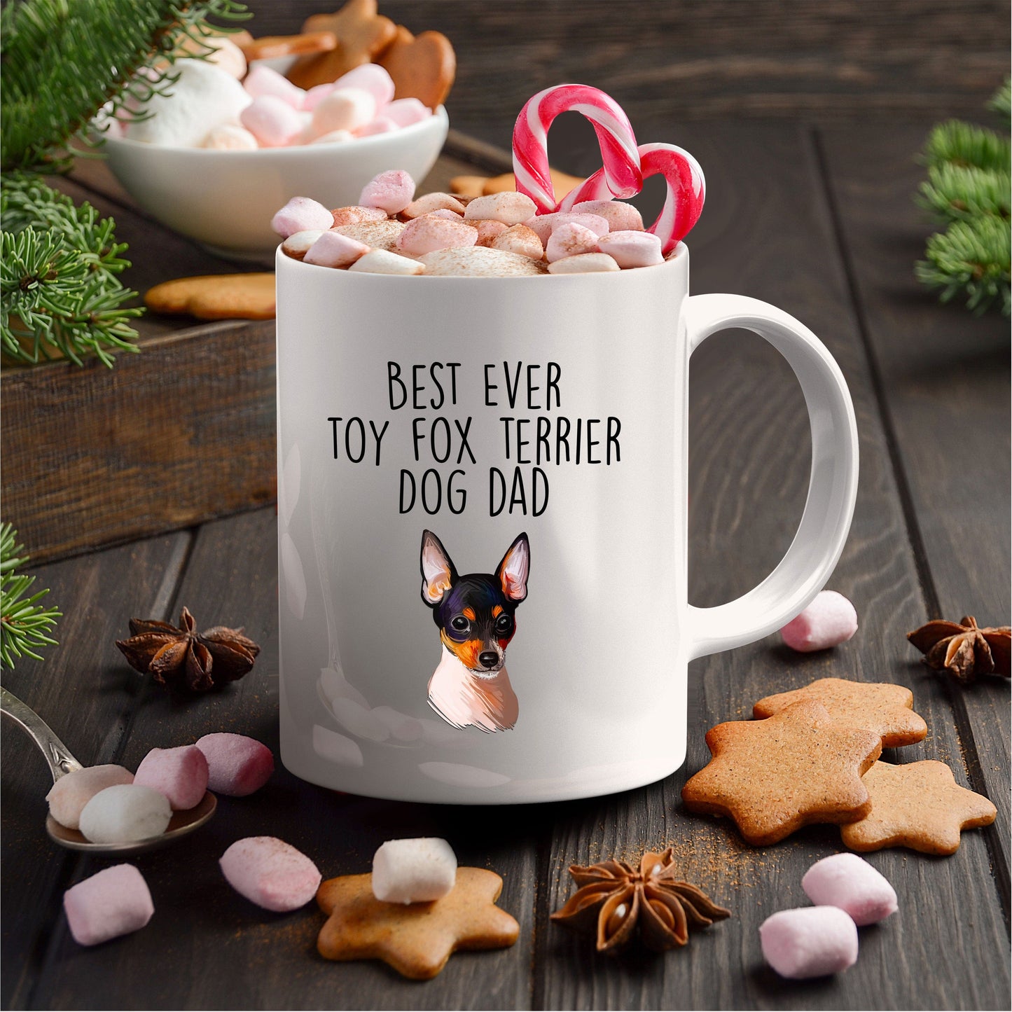 Toy Fox Terrier Dog Dad Coffee Mug