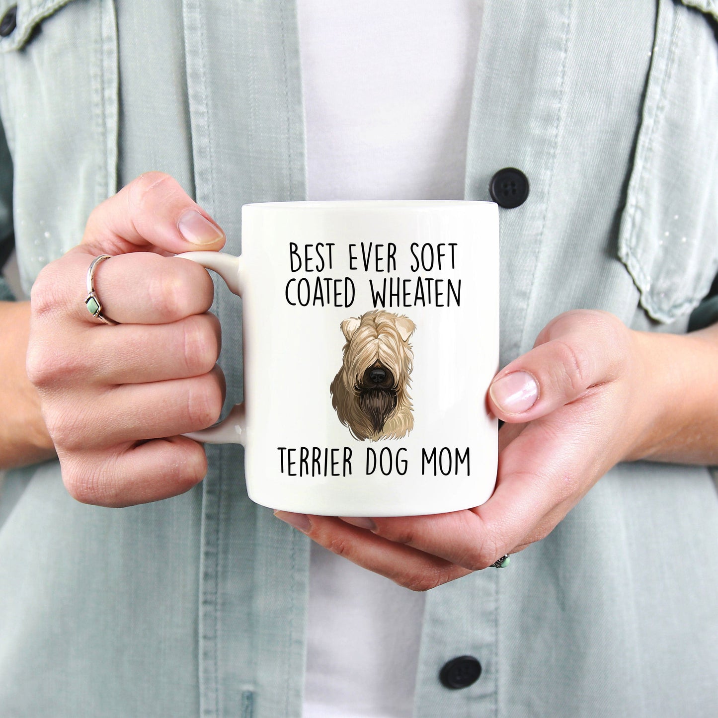 Best Ever Soft Coated Wheaten Terrier Dog Mom Ceramic Coffee Mug