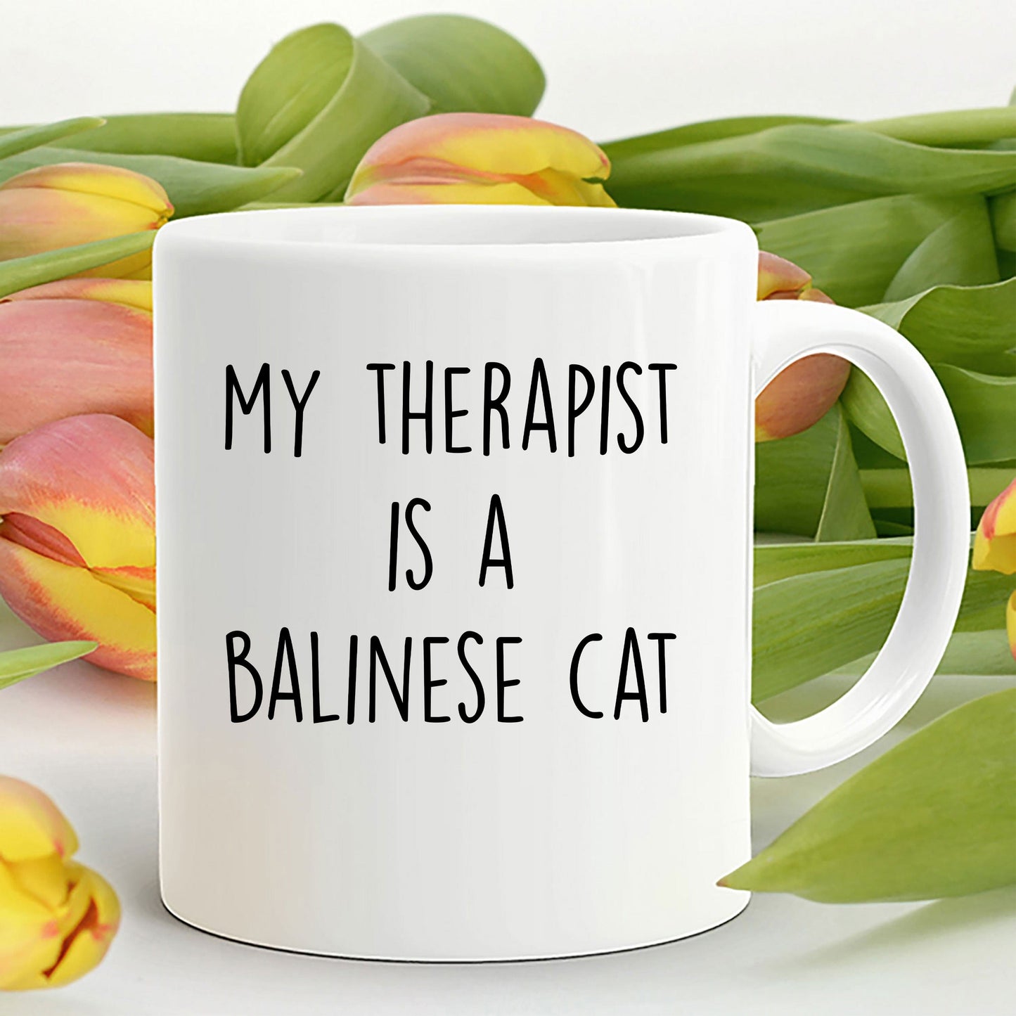 Balinese Cat Coffee Mug - My Therapist is a Balinese Cat