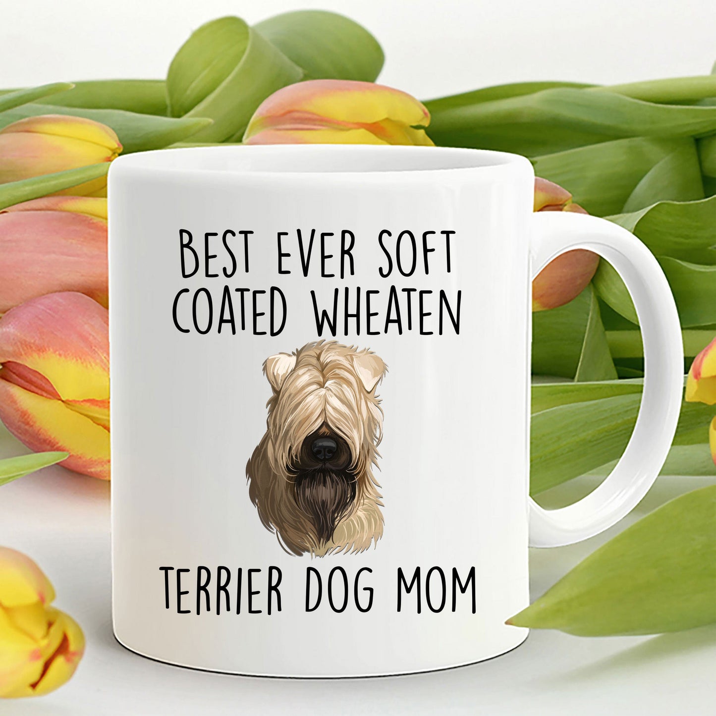 Best Ever Soft Coated Wheaten Terrier Dog Mom Ceramic Coffee Mug