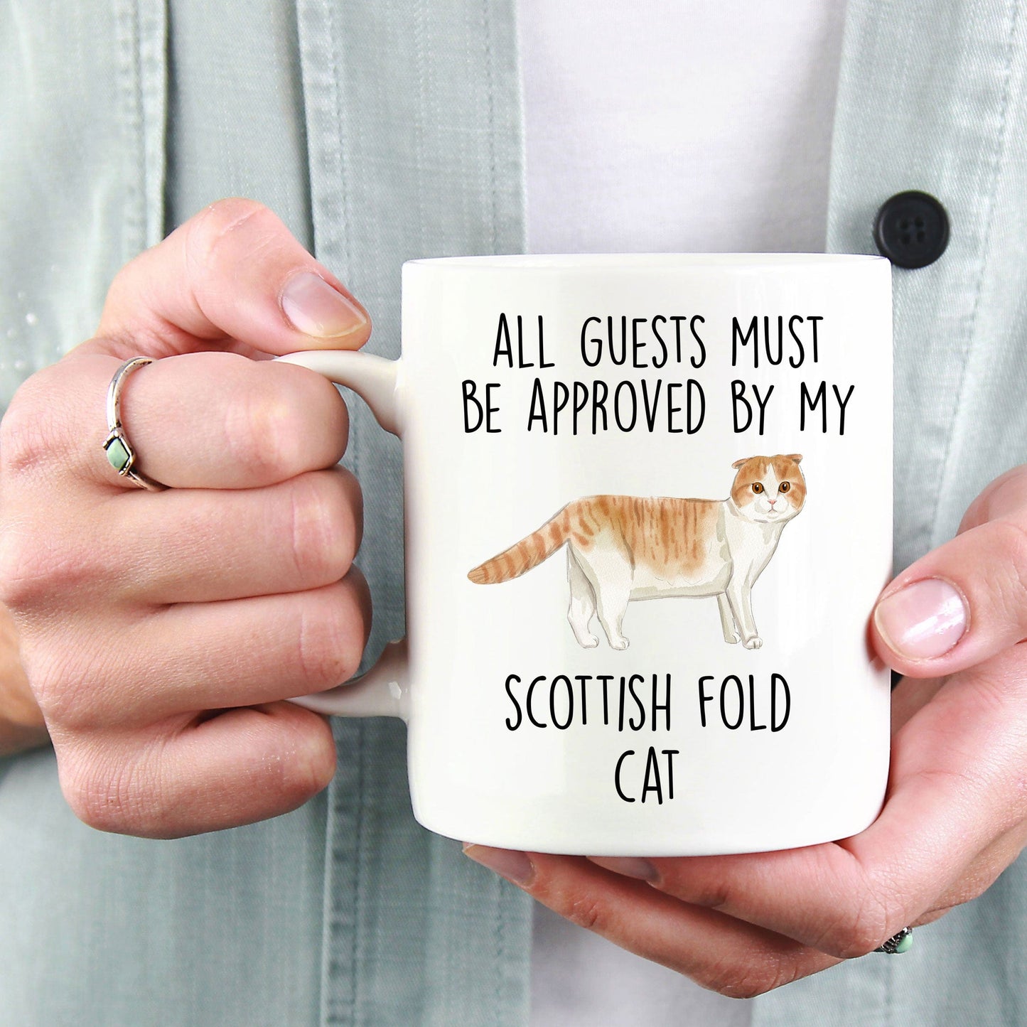 Scottish Fold Cat Funny Coffee Mug