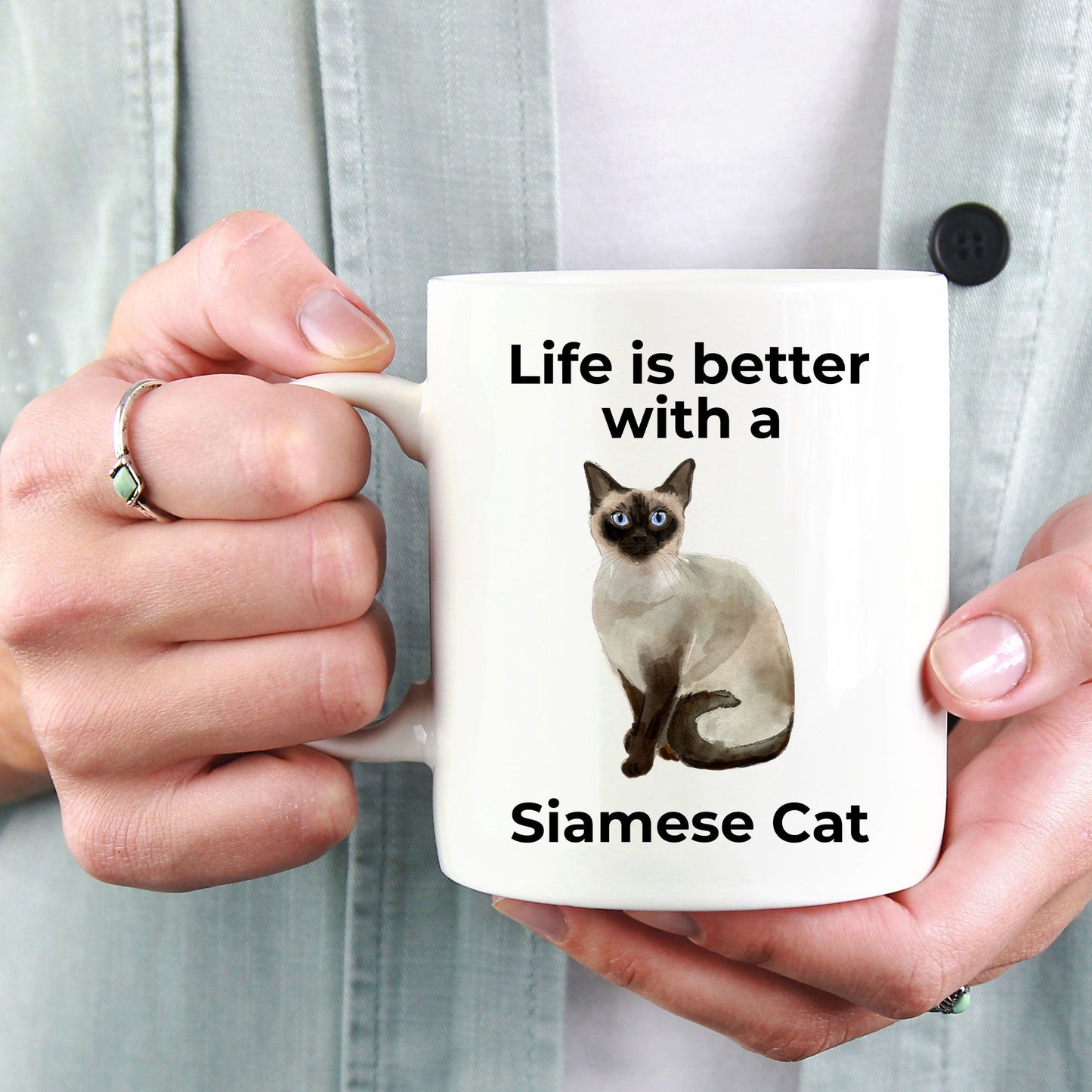 Siamese Cat Lover Coffee Mug Gift Life Is Better