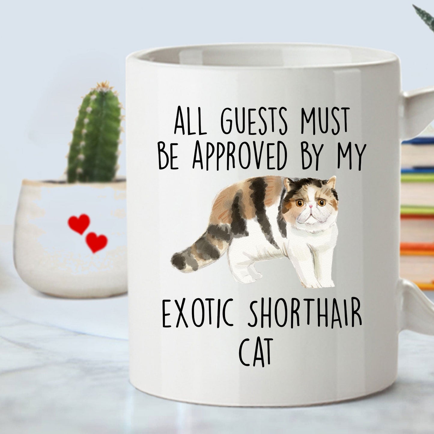 Exotic Shorthair Cat Funny Coffee Mug