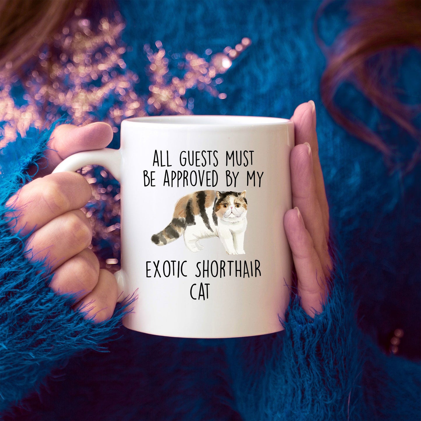 Exotic Shorthair Cat Funny Coffee Mug