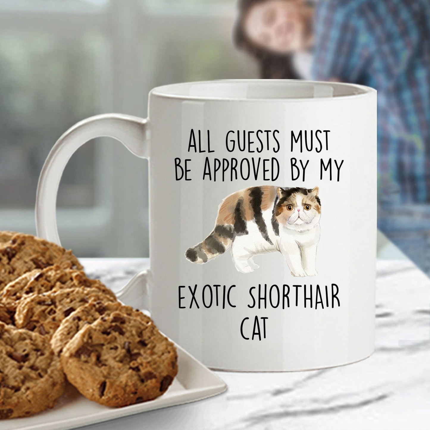 Exotic Shorthair Cat Funny Coffee Mug