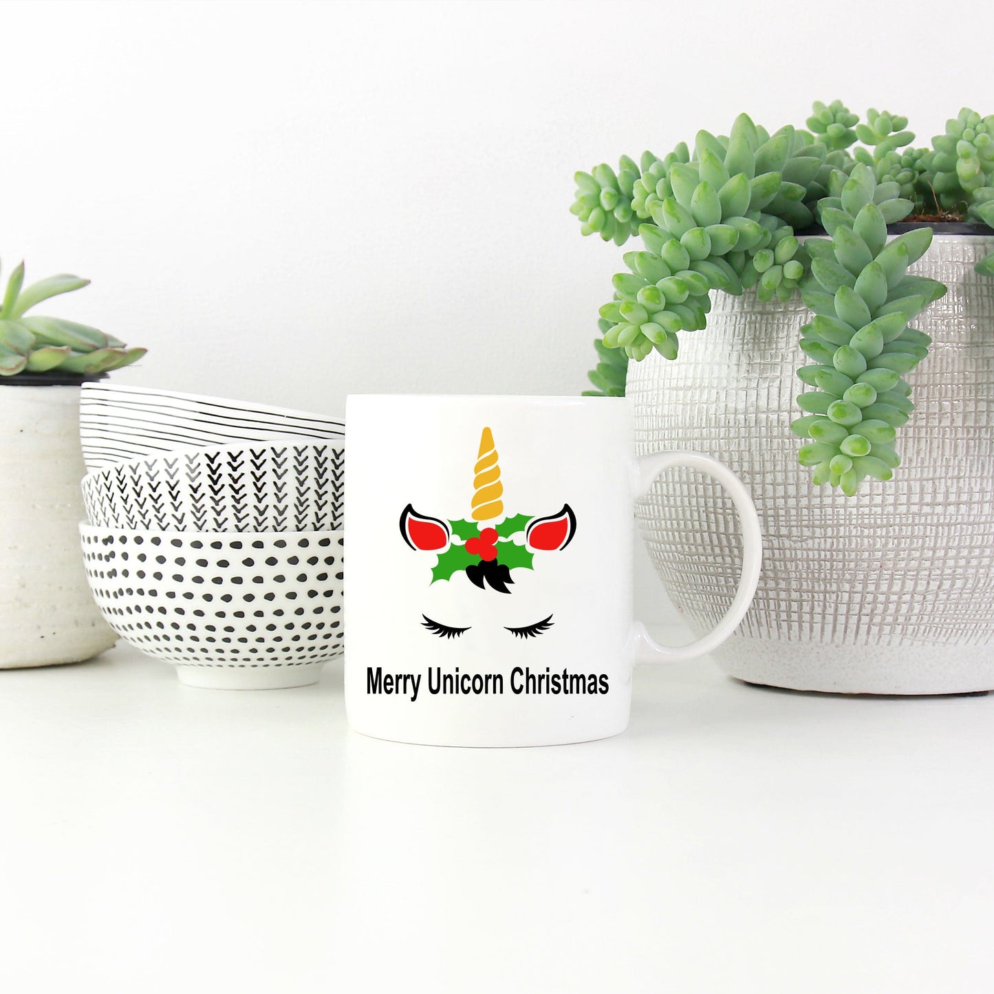 Unicorn Christmas Coffee Mug