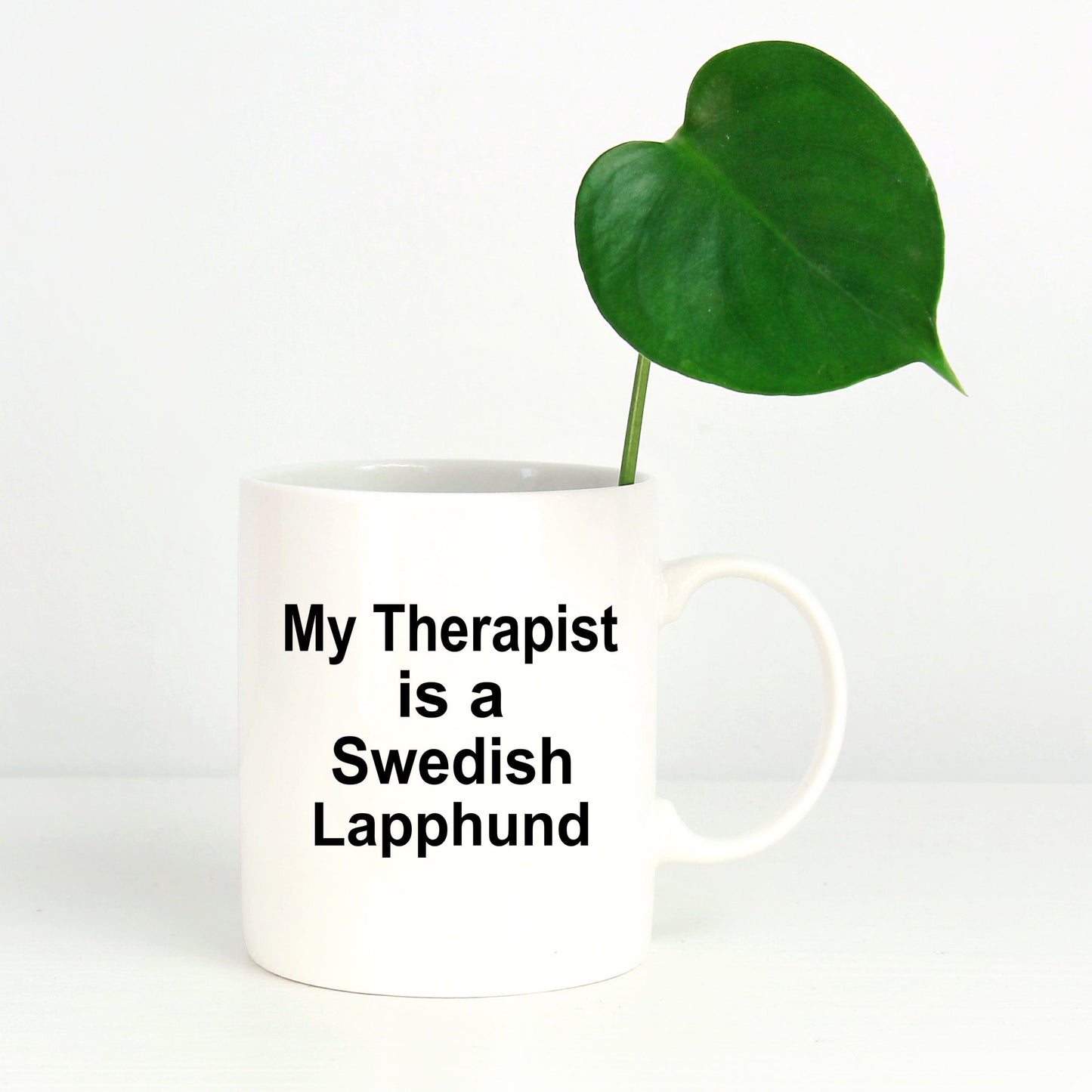 Swedish Lapphund Dog Therapist White Ceramic Coffee Mug
