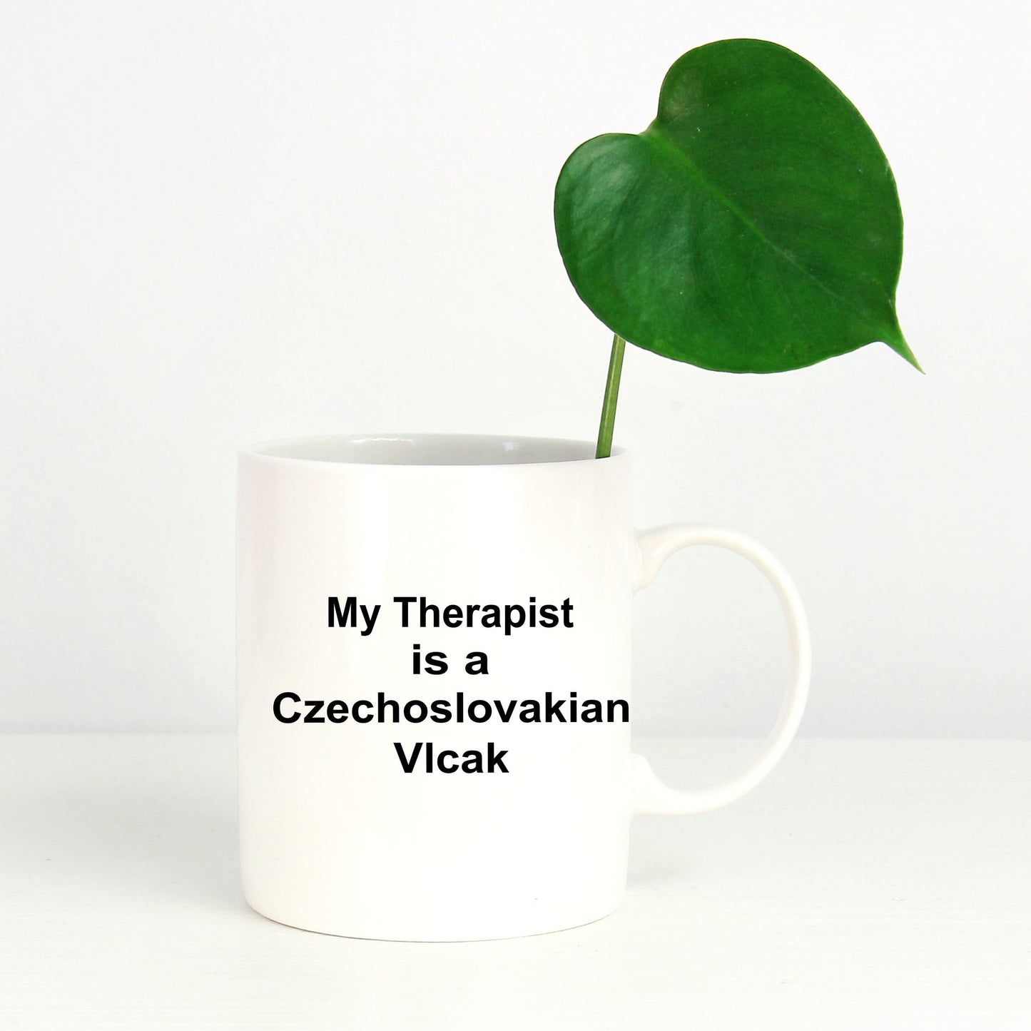 Czechoslovakian Vlcak Dog Owner Lover Funny Gift Therapist White Ceramic Coffee Mug