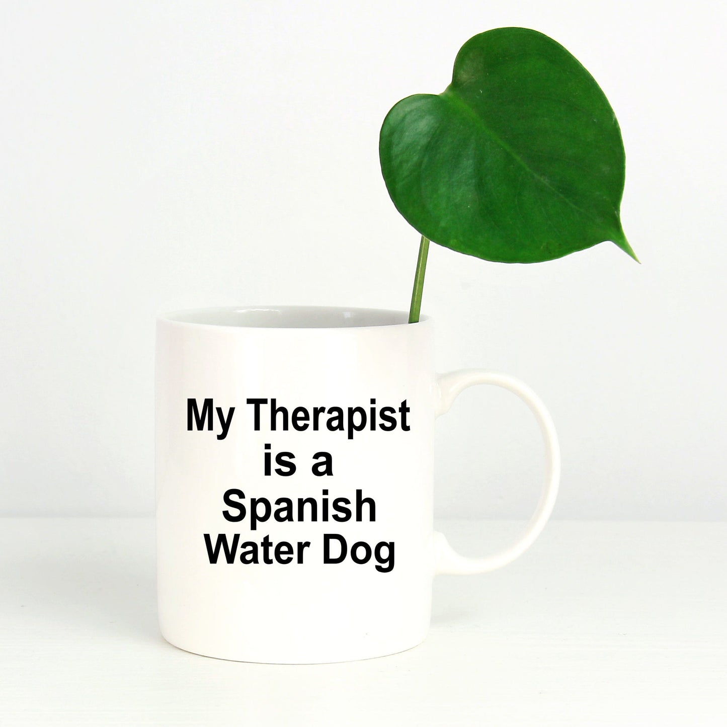 Spanish Water Dog Owner Lover Funny Gift Therapist White Ceramic Coffee Mug