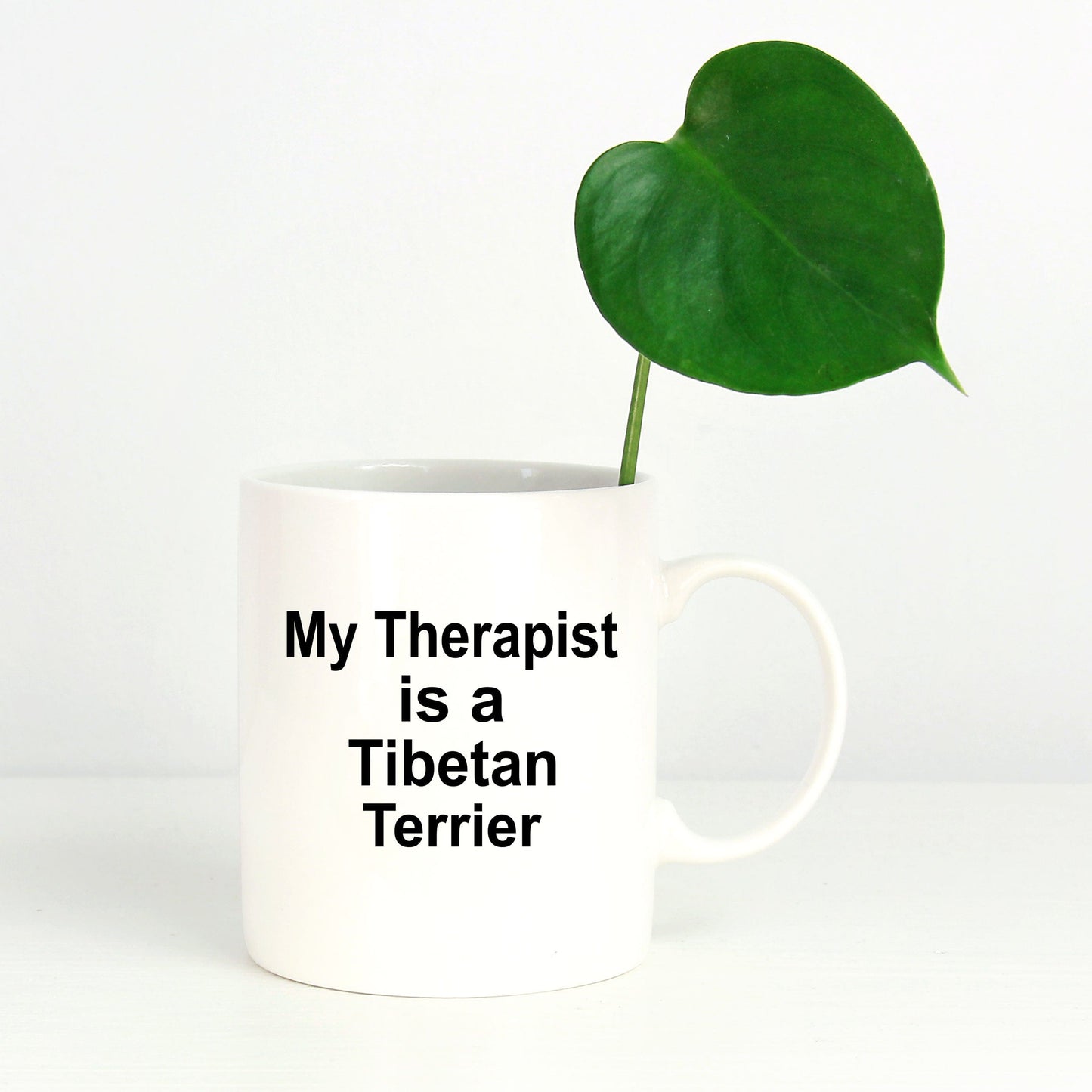 Tibetan Terrier Dog Owner Lover Funny Gift Therapist White Ceramic Coffee Mug