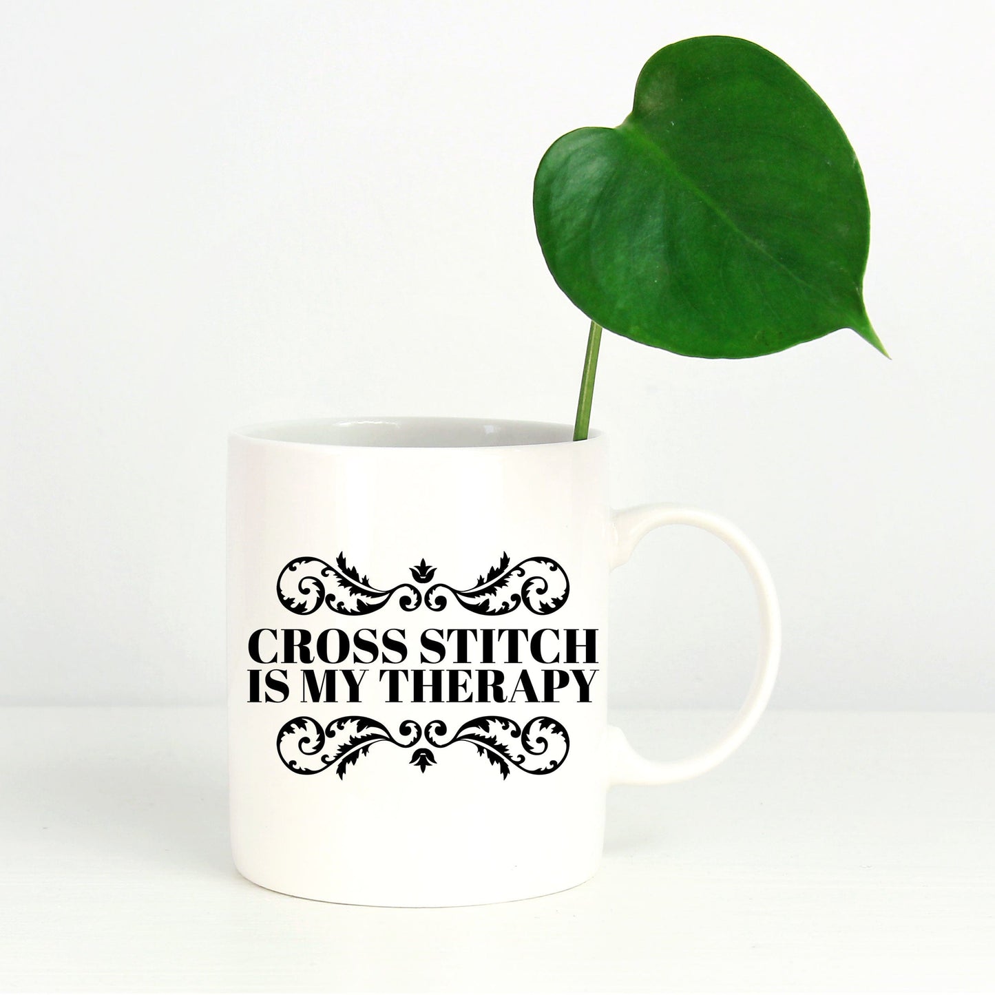 Cross Stitch Coffee Mug