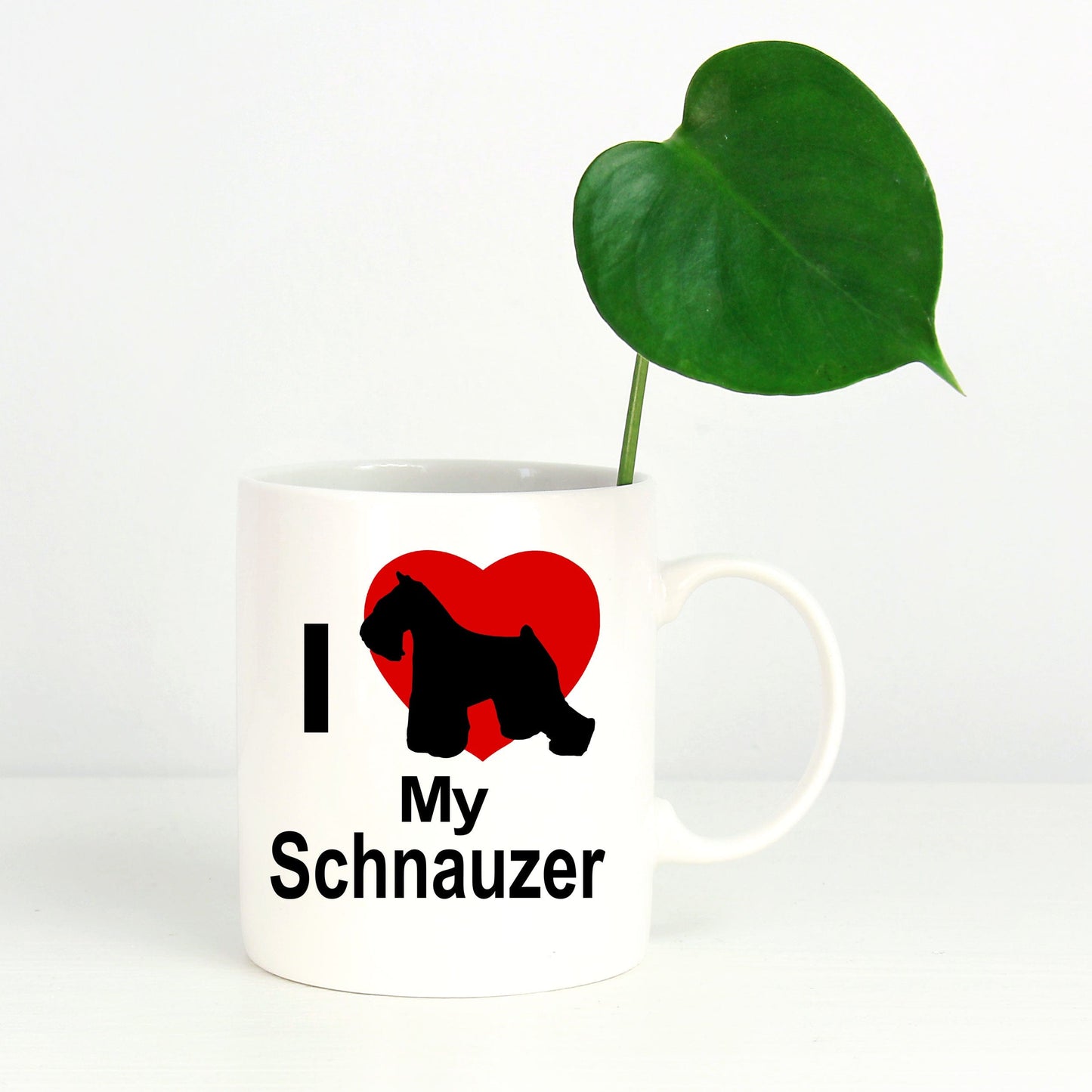 Schnauzer Dog White Coffee Mug