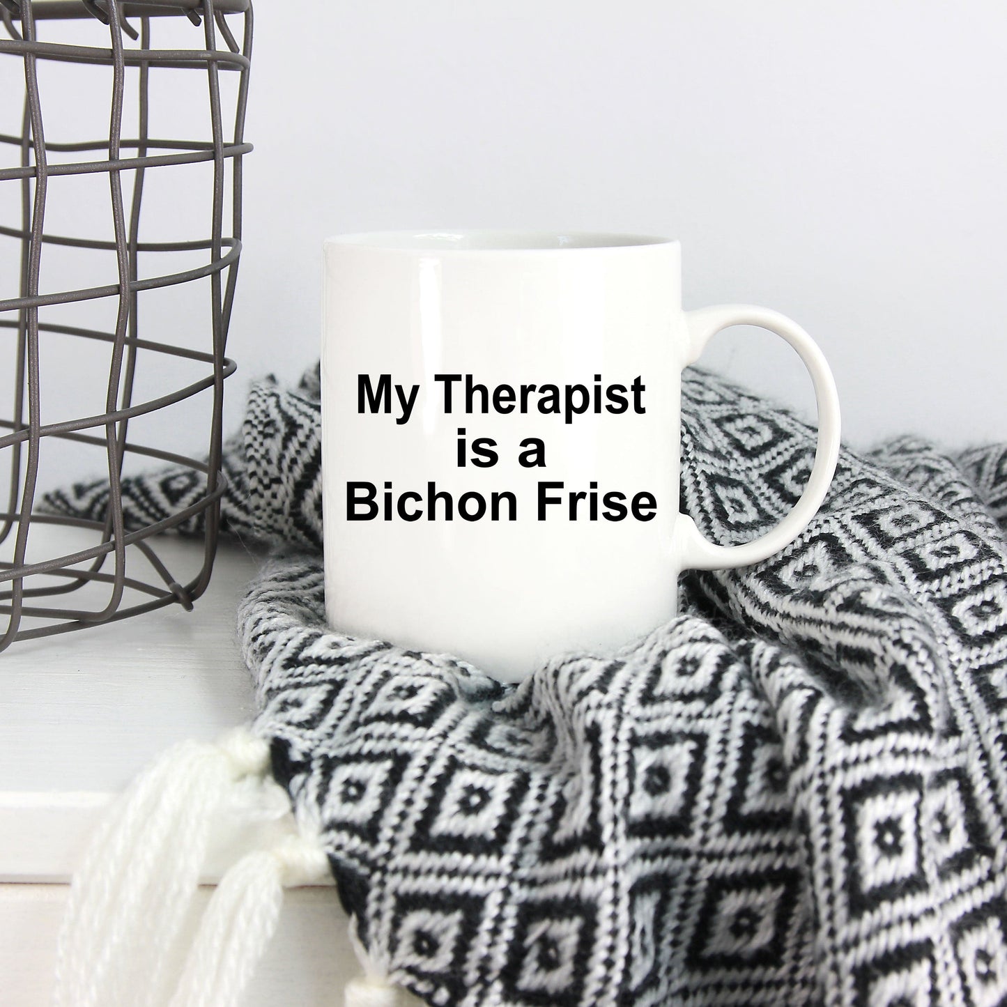 Bichon Frise Dog Therapist Coffee Mug