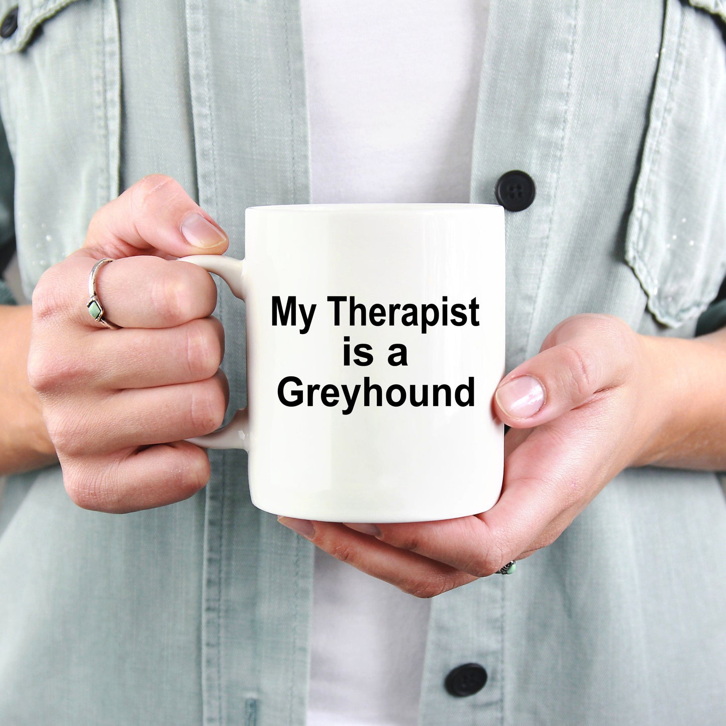 Greyhound Dog Therapist Coffee Mug