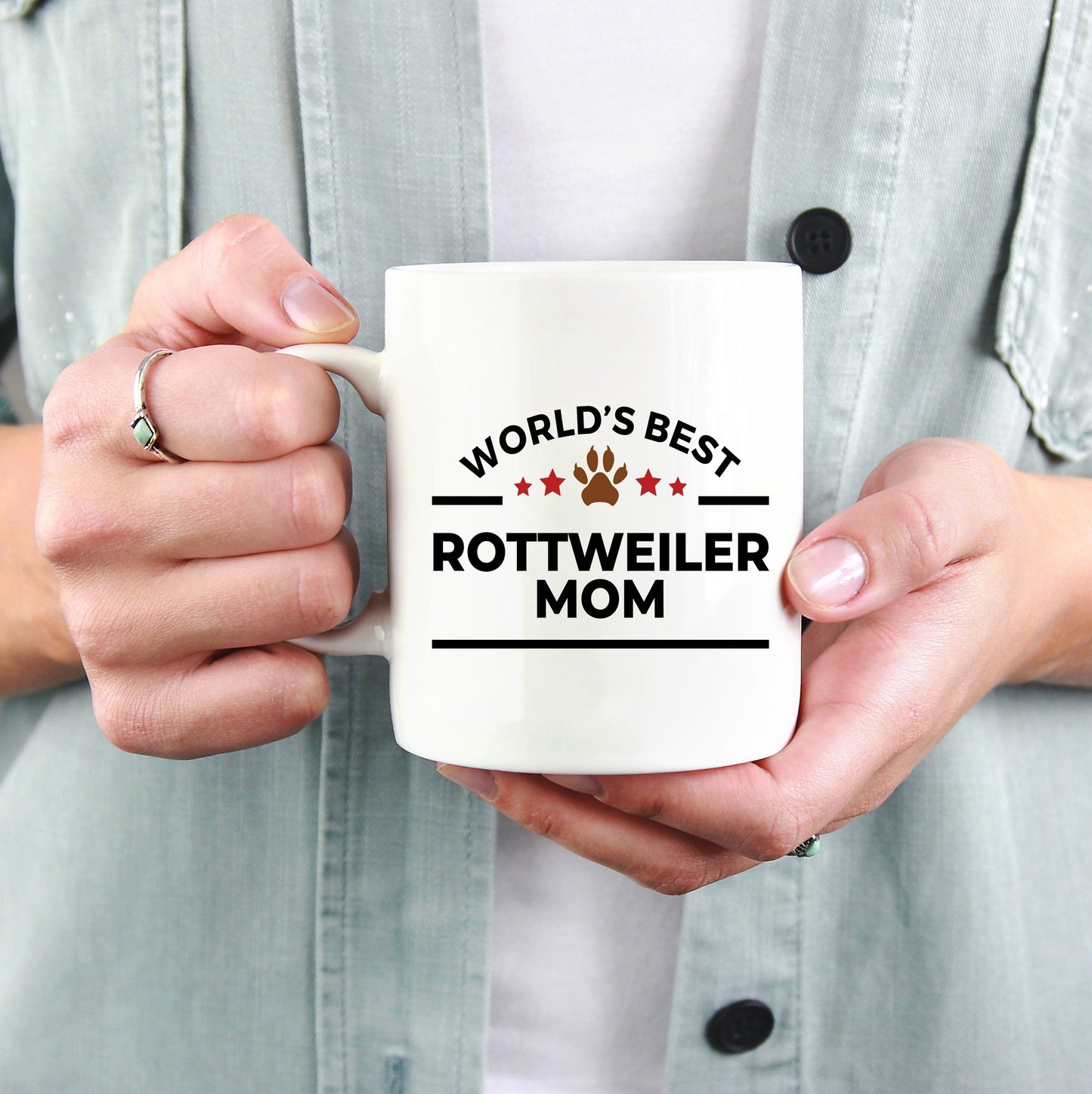 Rottweiler Best Dog Mom Ceramic Coffee Mug