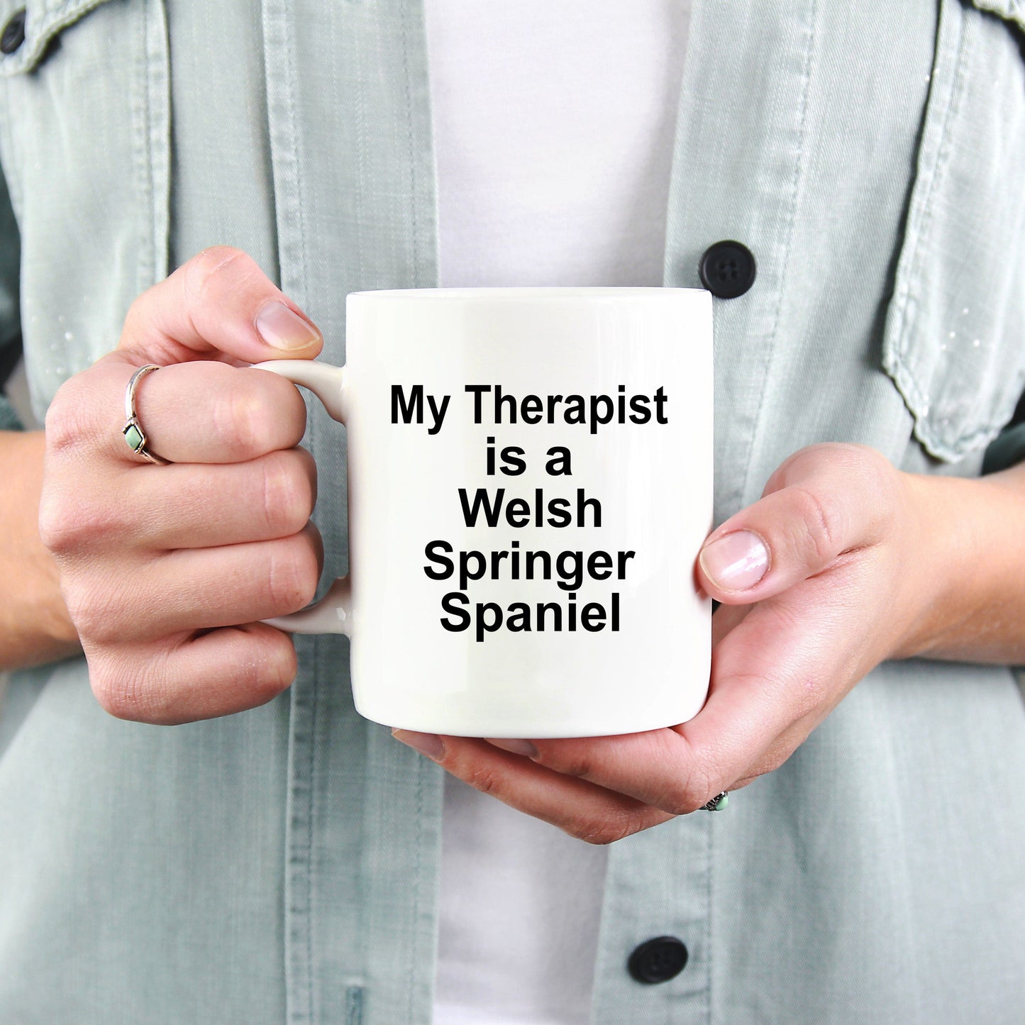 Welsh Springer Spaniel Dog Therapist Coffee Mug