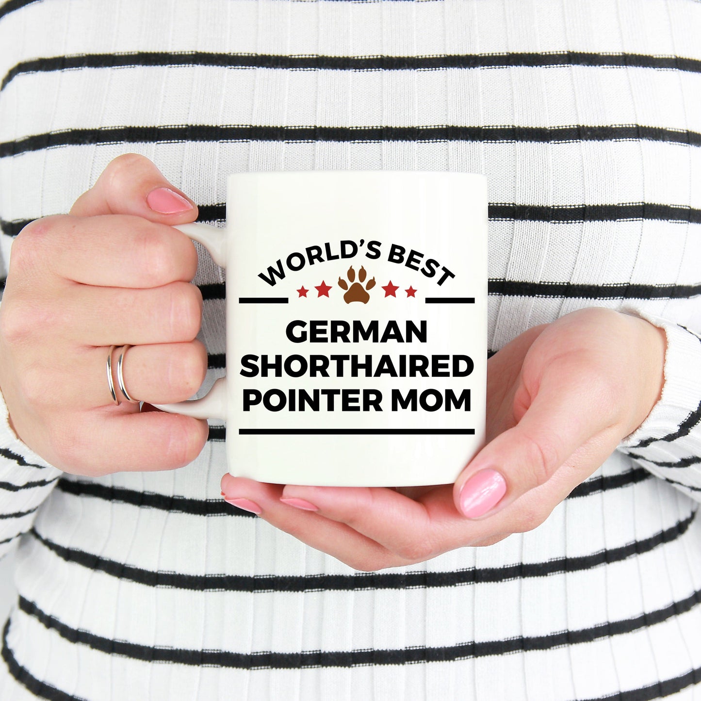 German Shorthaired Pointer Dog Lover Gift World's Best Mom Birthday Mother's Day Ceramic Coffee Mug