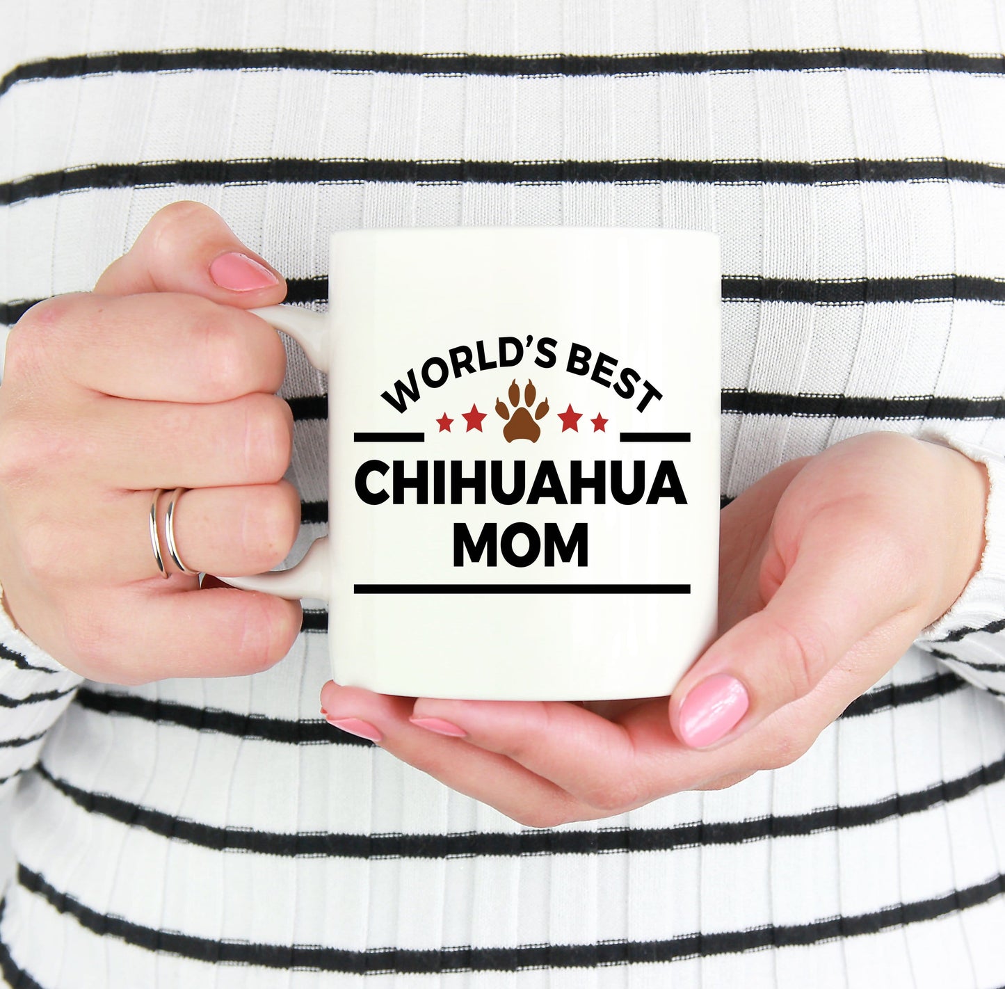 World's Best Chihuahua Mom Ceramic Mug -Great Gift for Dog Lovers