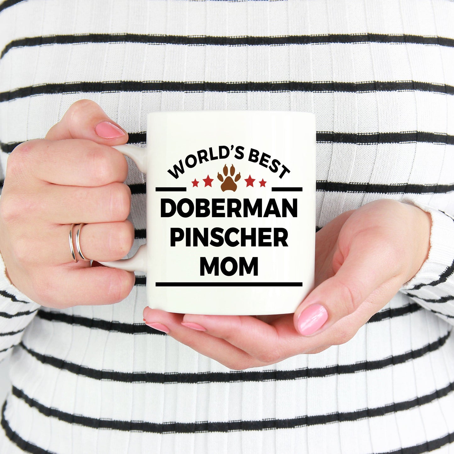 Doberman Pinscher Dog Lover Gift World's Best Mom Mother's Day Birthday Coffee Mug